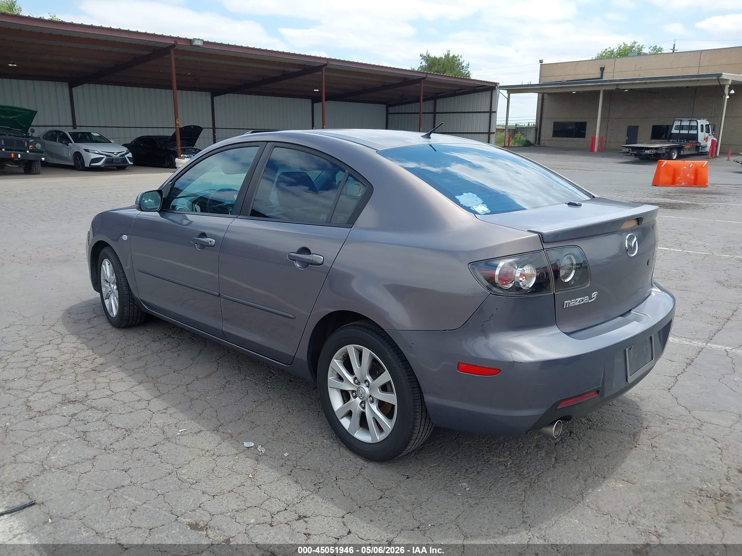 2007 Mazda Mazda3 I Gray vin: JM1BK12G171638538