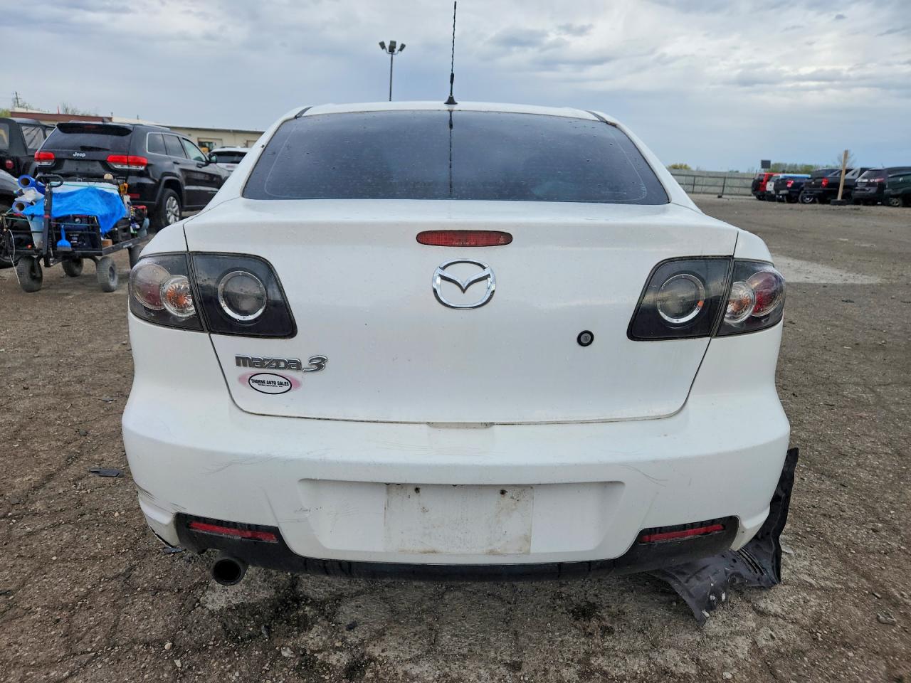 2007 Mazda 3 I White vin: JM1BK12G171724058