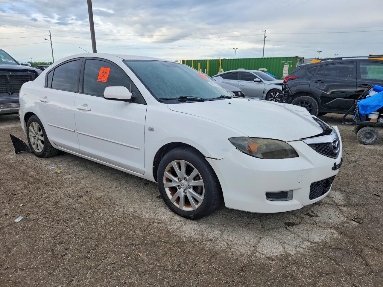 2007 Mazda 3 I White vin: JM1BK12G171724058