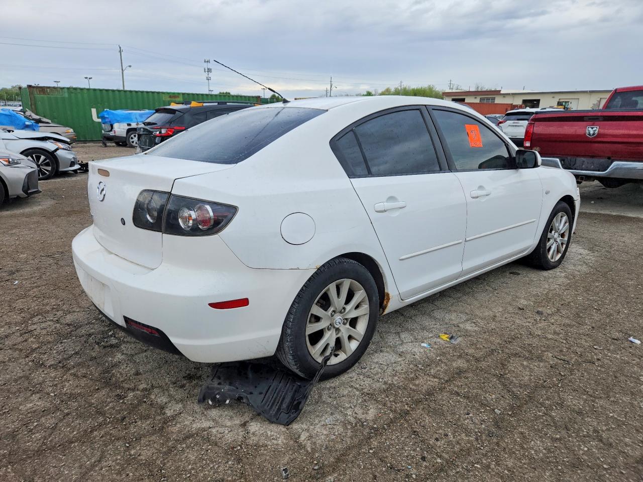 2007 Mazda 3 I White vin: JM1BK12G171724058