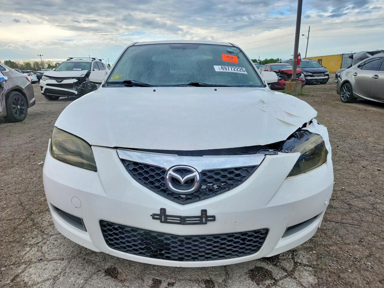2007 Mazda 3 I White vin: JM1BK12G171724058