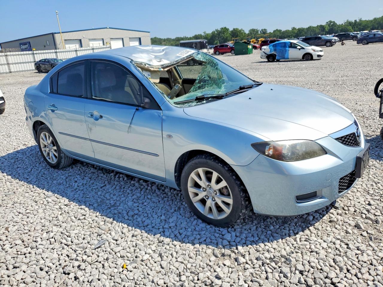 2008 Mazda 3 I Синий vin: JM1BK12G381832330