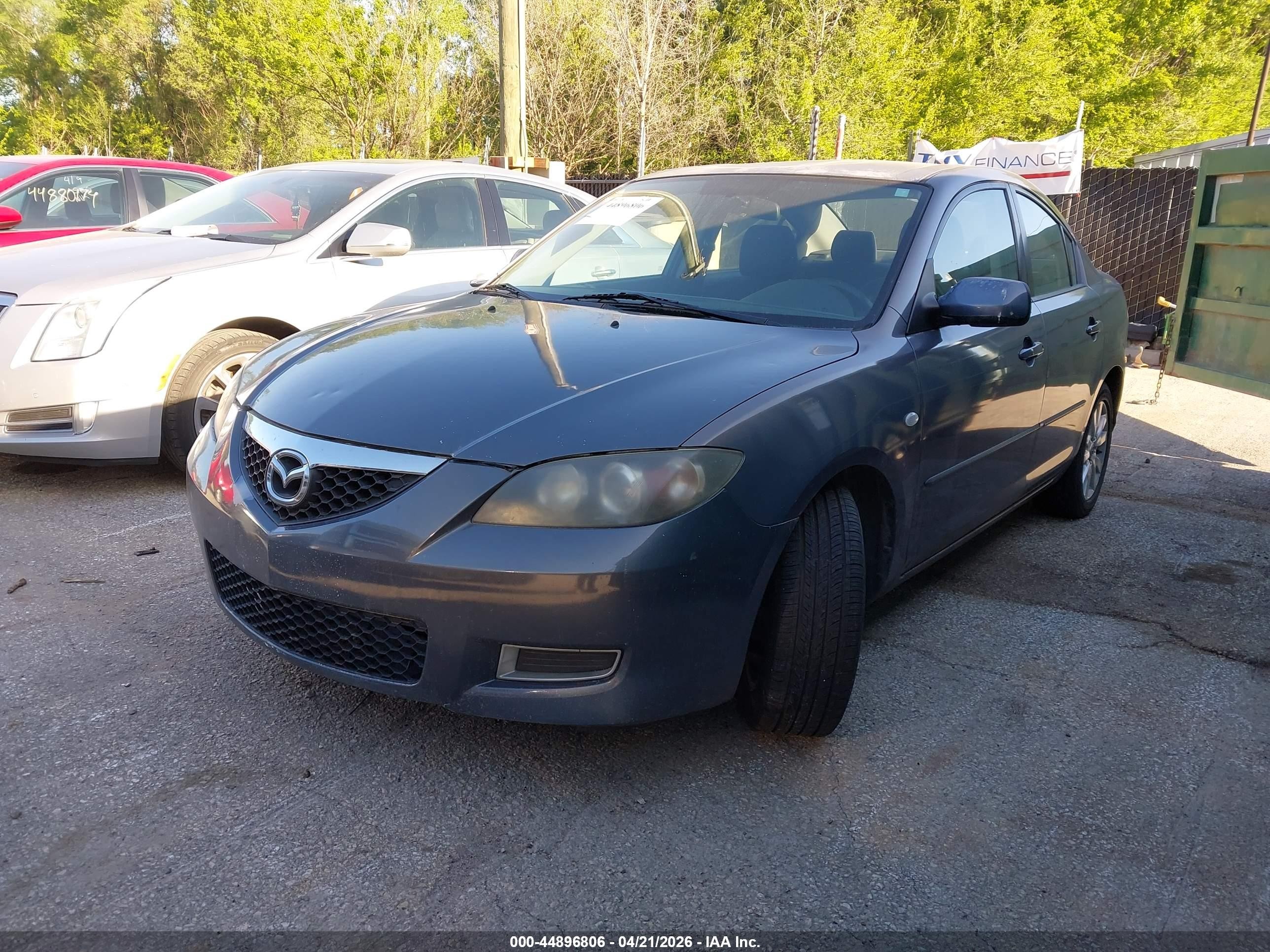 2008 Mazda Mazda3 I Gray vin: JM1BK12G781846358