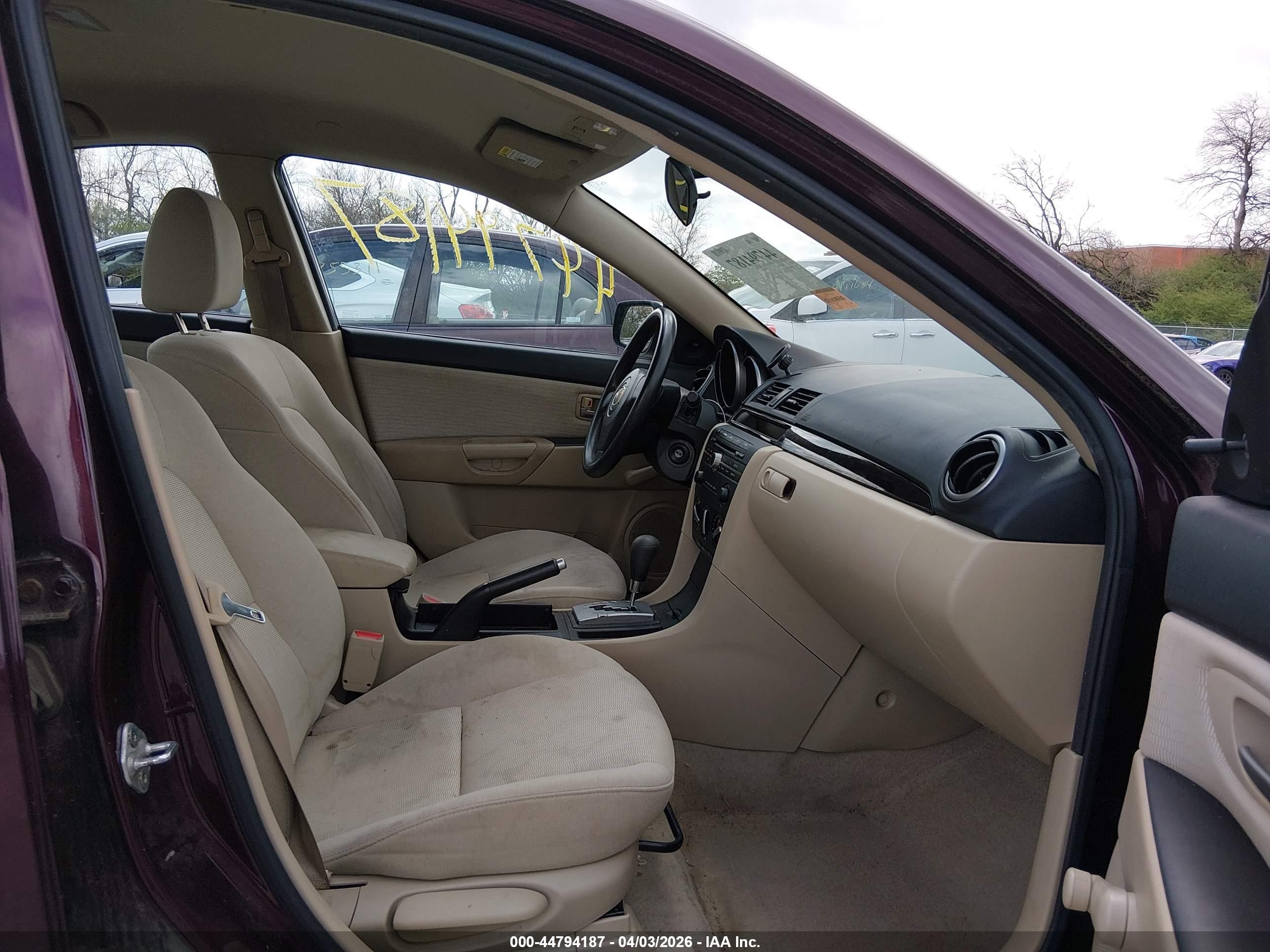 2007 Mazda Mazda3 I Sport Purple vin: JM1BK12G871672444