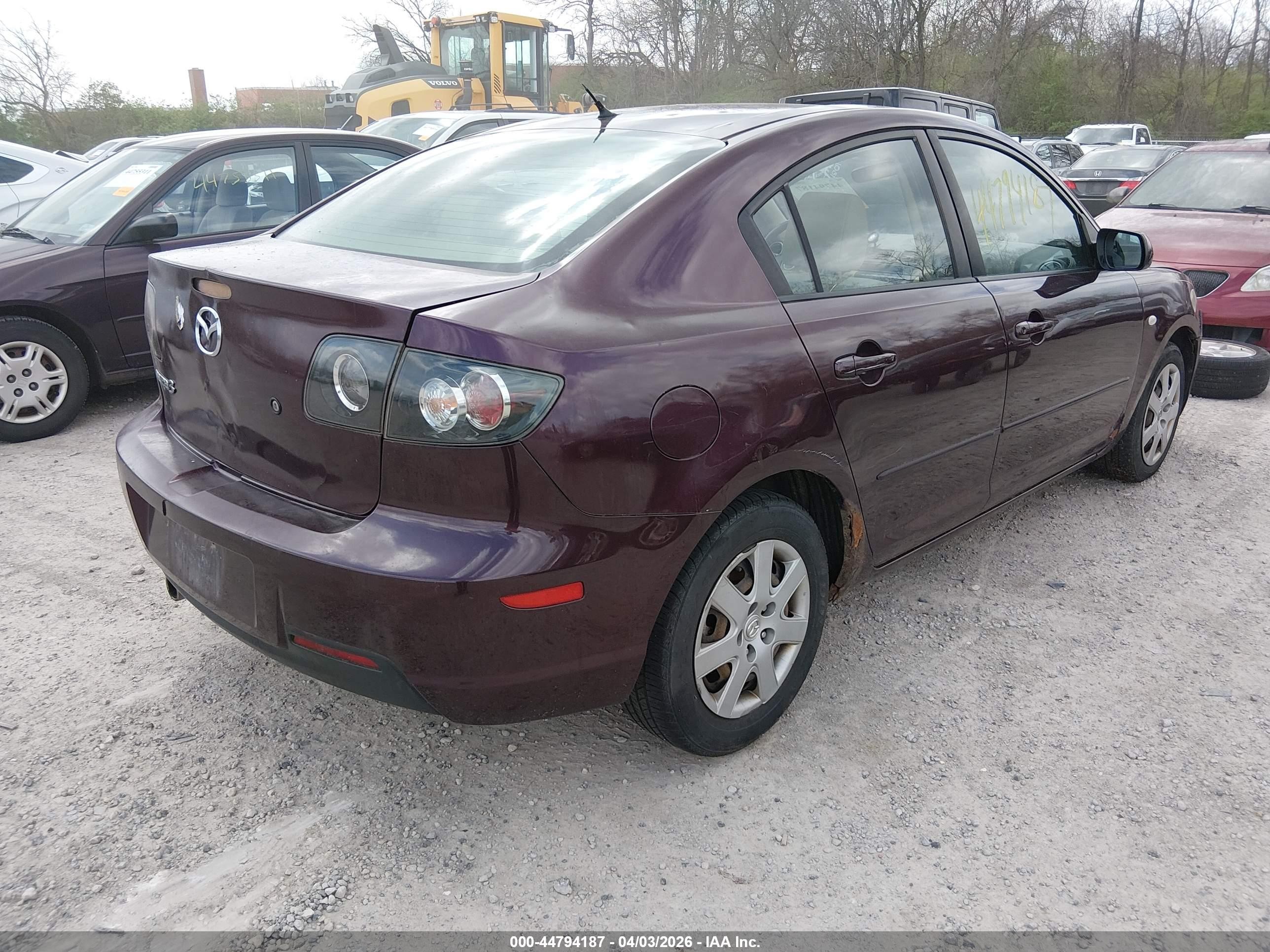 2007 Mazda Mazda3 I Sport Purple vin: JM1BK12G871672444
