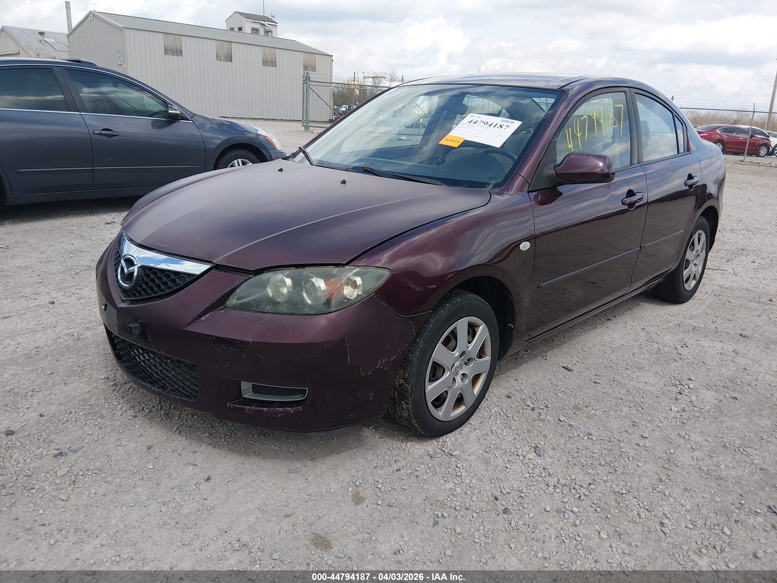 2007 Mazda Mazda3 I Sport Purple vin: JM1BK12G871672444
