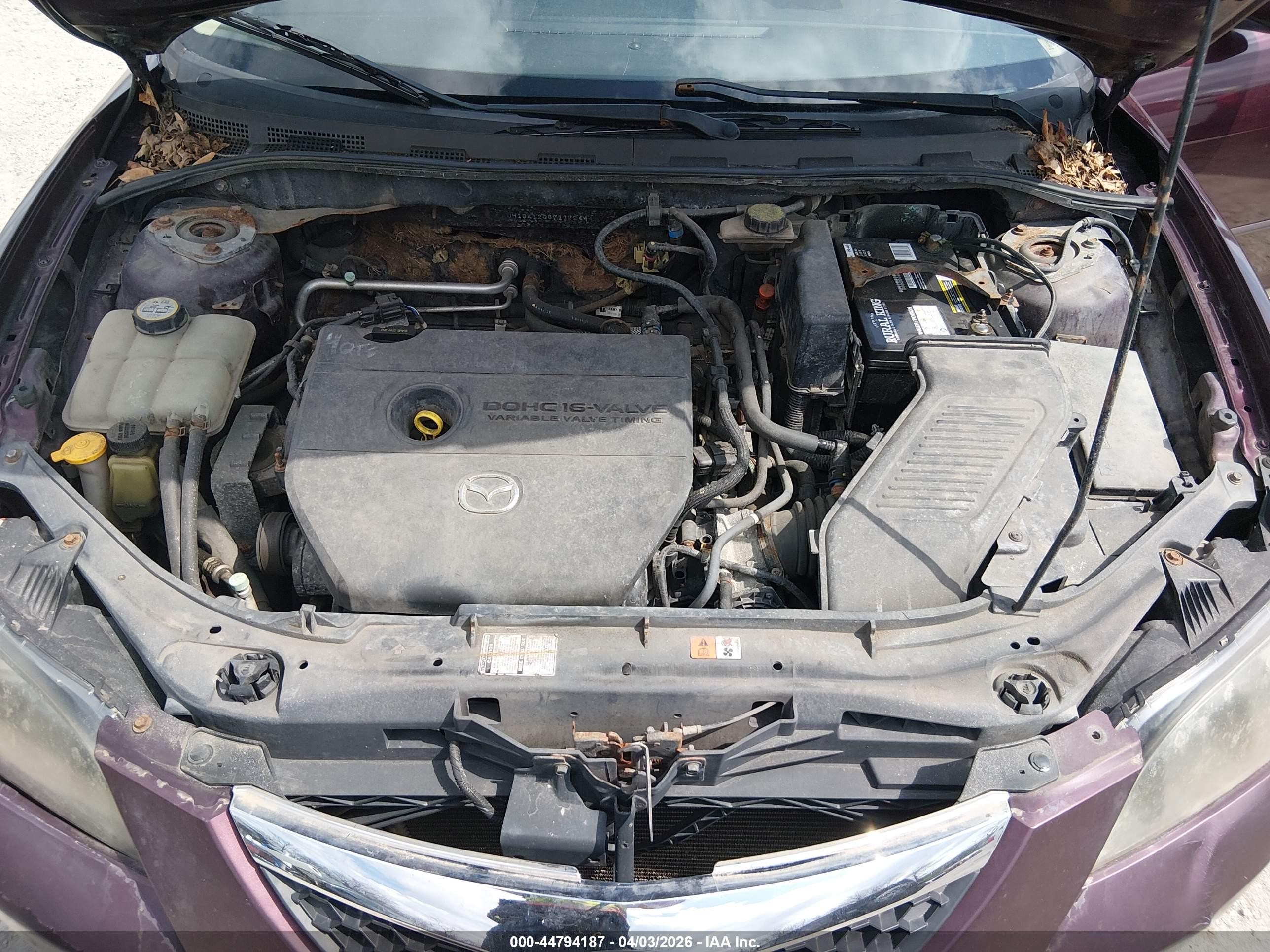 2007 Mazda Mazda3 I Sport Purple vin: JM1BK12G871672444