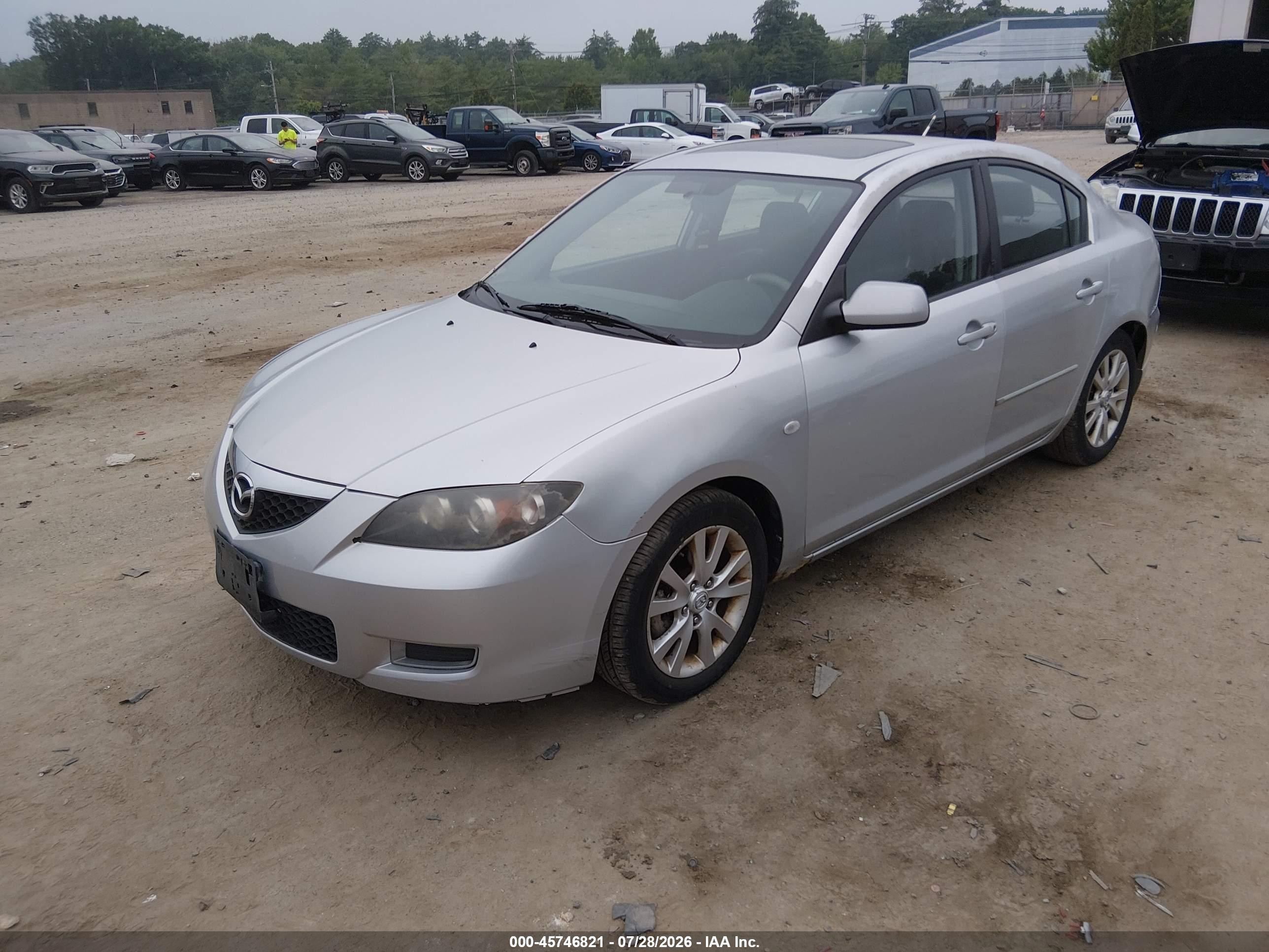 2007 Mazda Mazda3 I Silver vin: JM1BK12G971650775