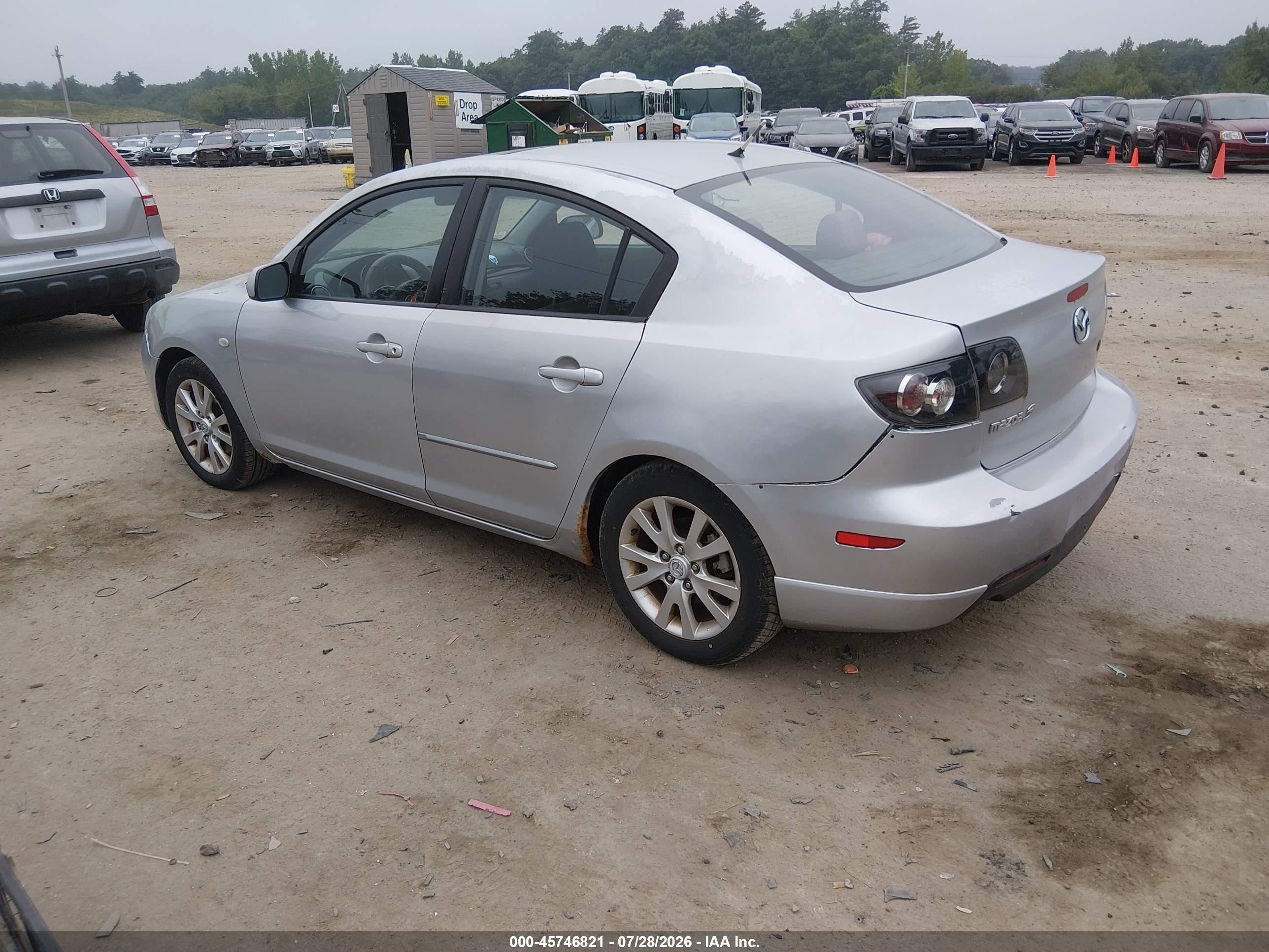 2007 Mazda Mazda3 I Silver vin: JM1BK12G971650775