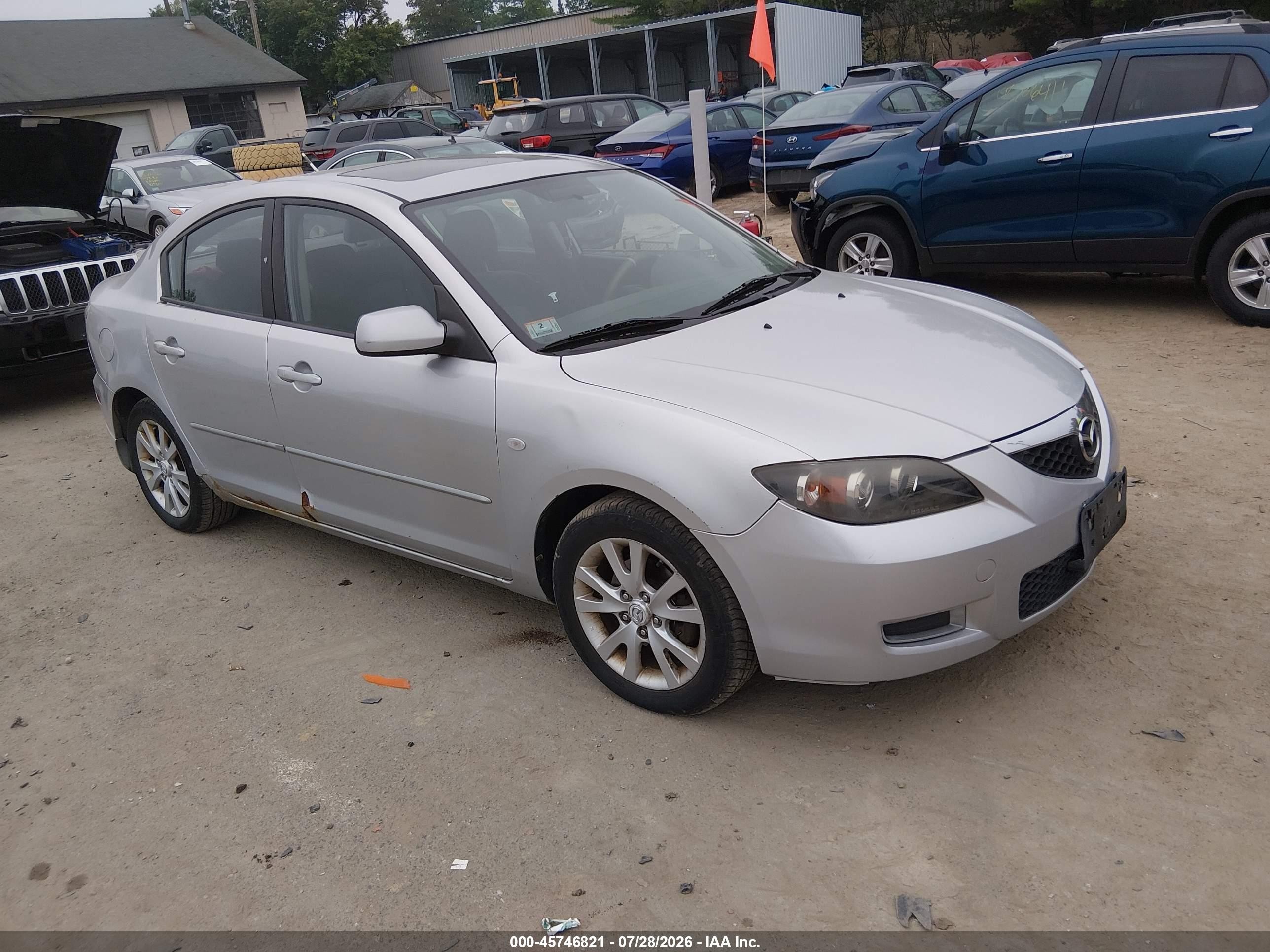 2007 Mazda Mazda3 I Silver vin: JM1BK12G971650775