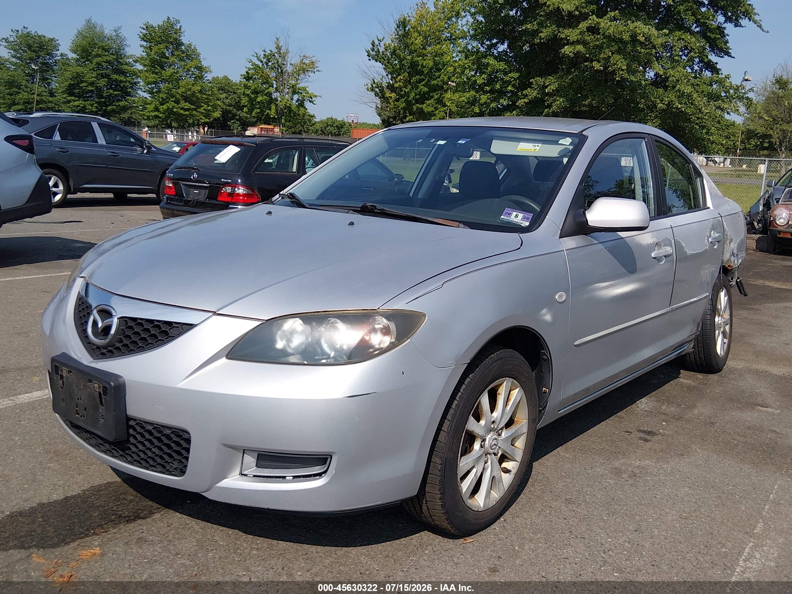 2007 Mazda Mazda3 I Silver vin: JM1BK12G971749483