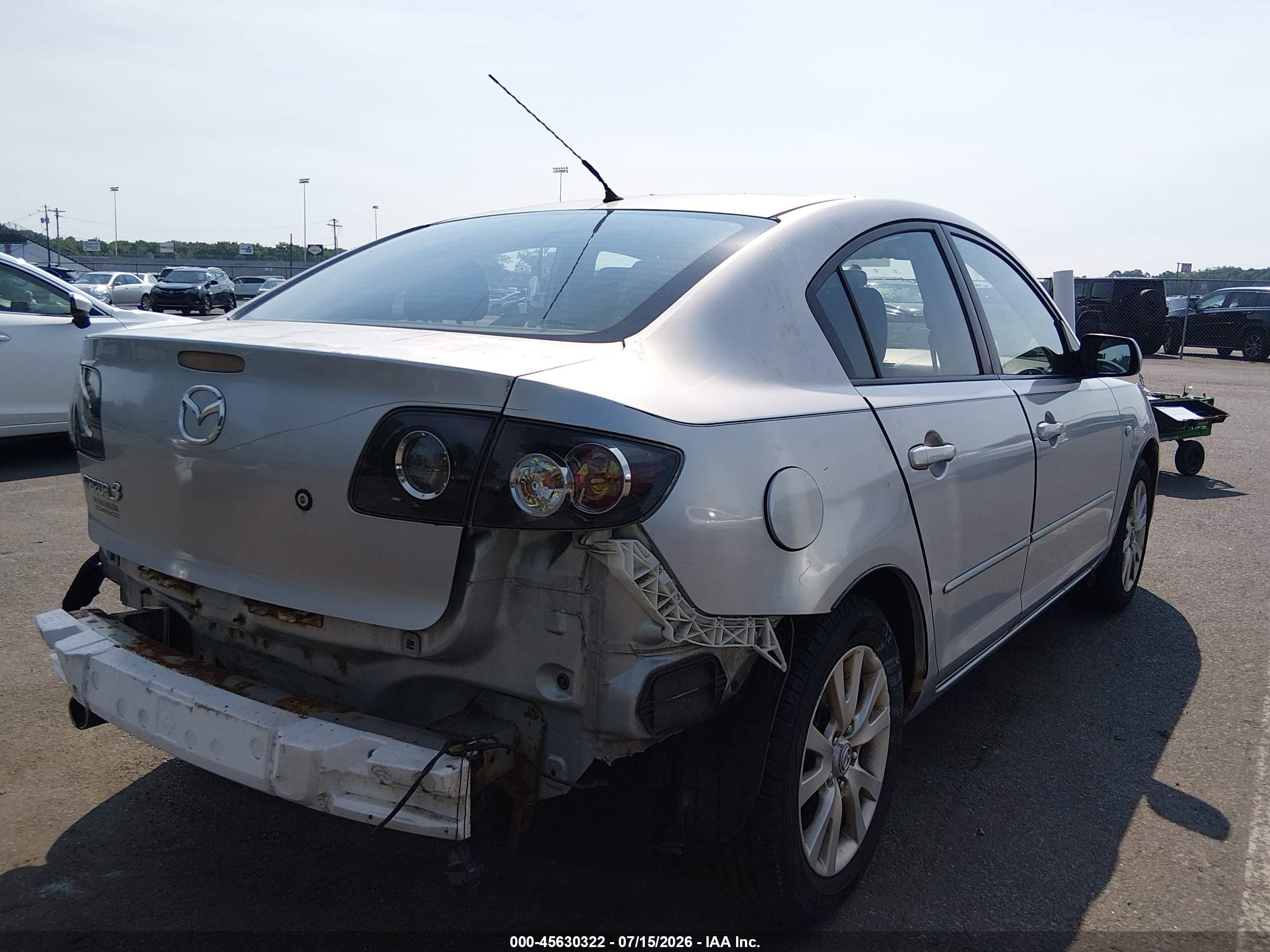 2007 Mazda Mazda3 I Silver vin: JM1BK12G971749483