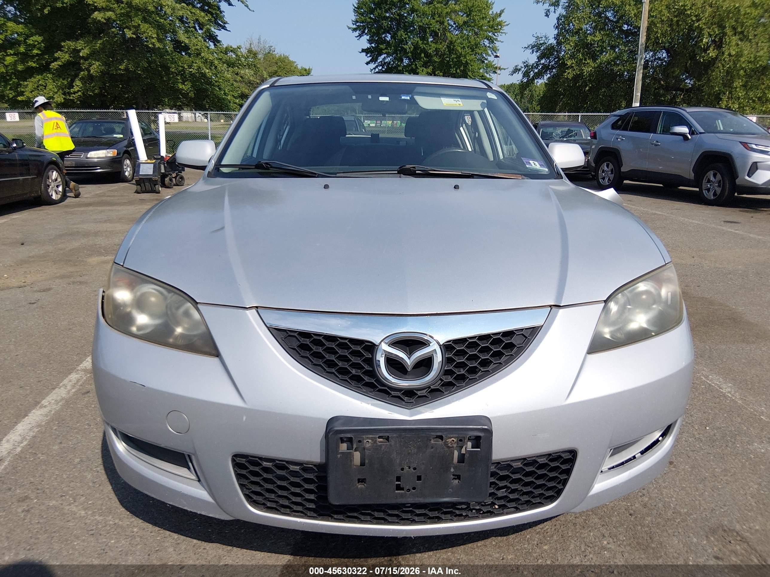 2007 Mazda Mazda3 I Silver vin: JM1BK12G971749483