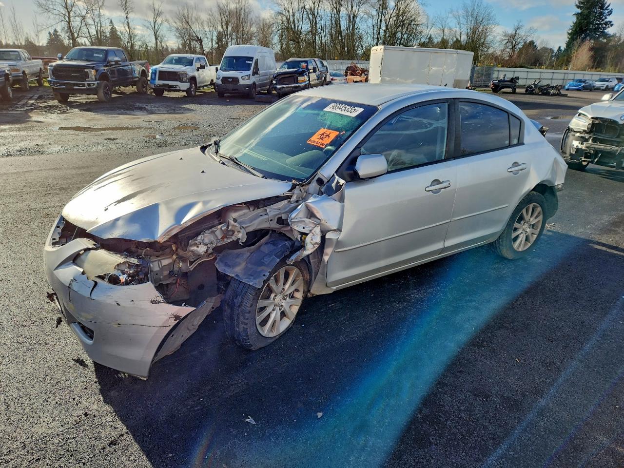 2008 Mazda 3 I Серебряный vin: JM1BK12GX81779853