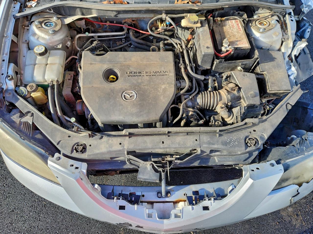 2008 Mazda 3 I Серебряный vin: JM1BK12GX81779853