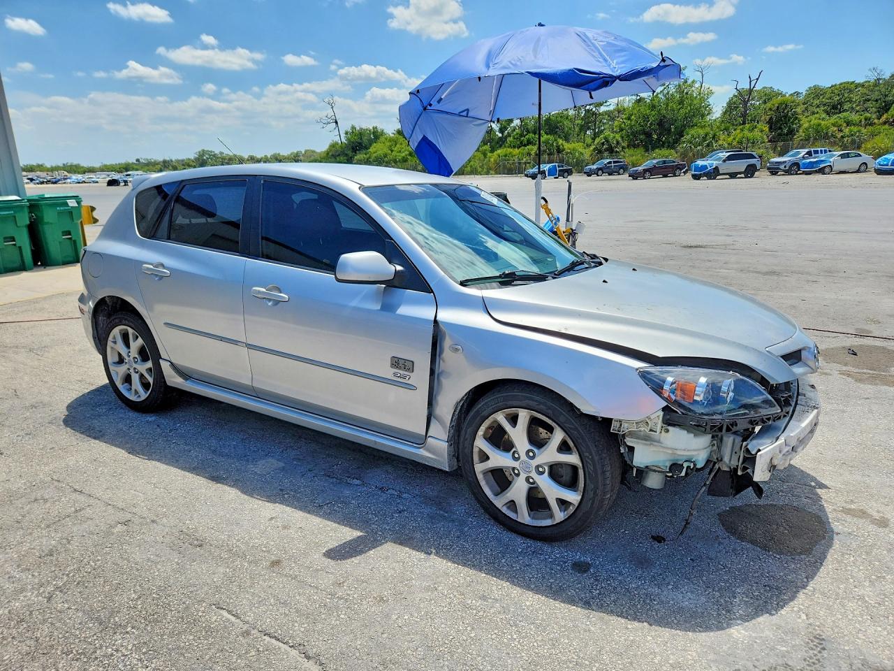2007 Mazda 3 Hatchback Silver vin: JM1BK143071695842