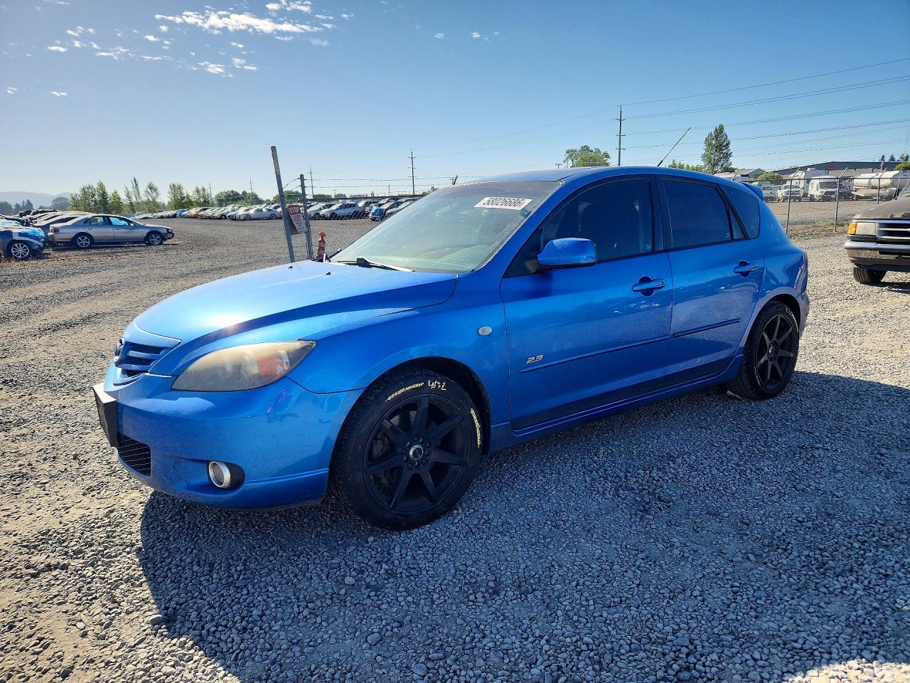 2006 Mazda 3 Hatchback Blue vin: JM1BK143161497835