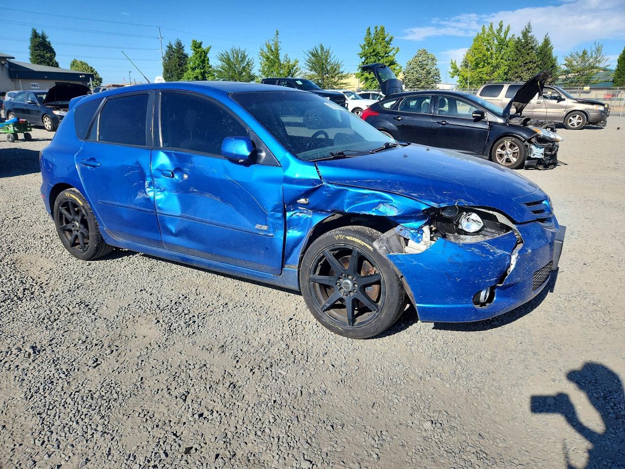 2006 Mazda 3 Hatchback Синий vin: JM1BK143161497835