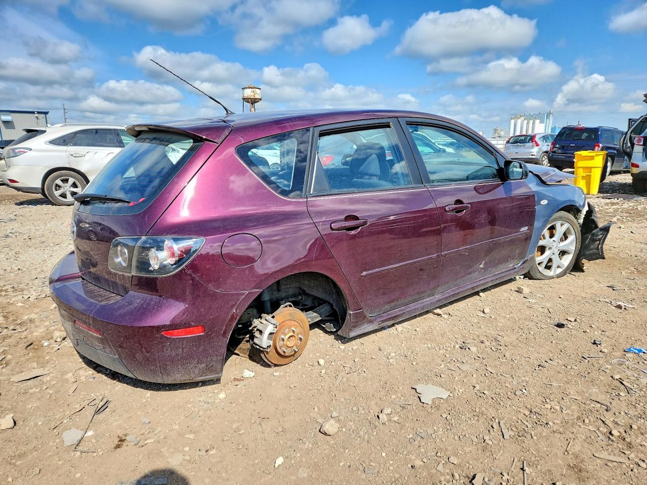 2007 Mazda Mazda3 Purple vin: JM1BK143171647069