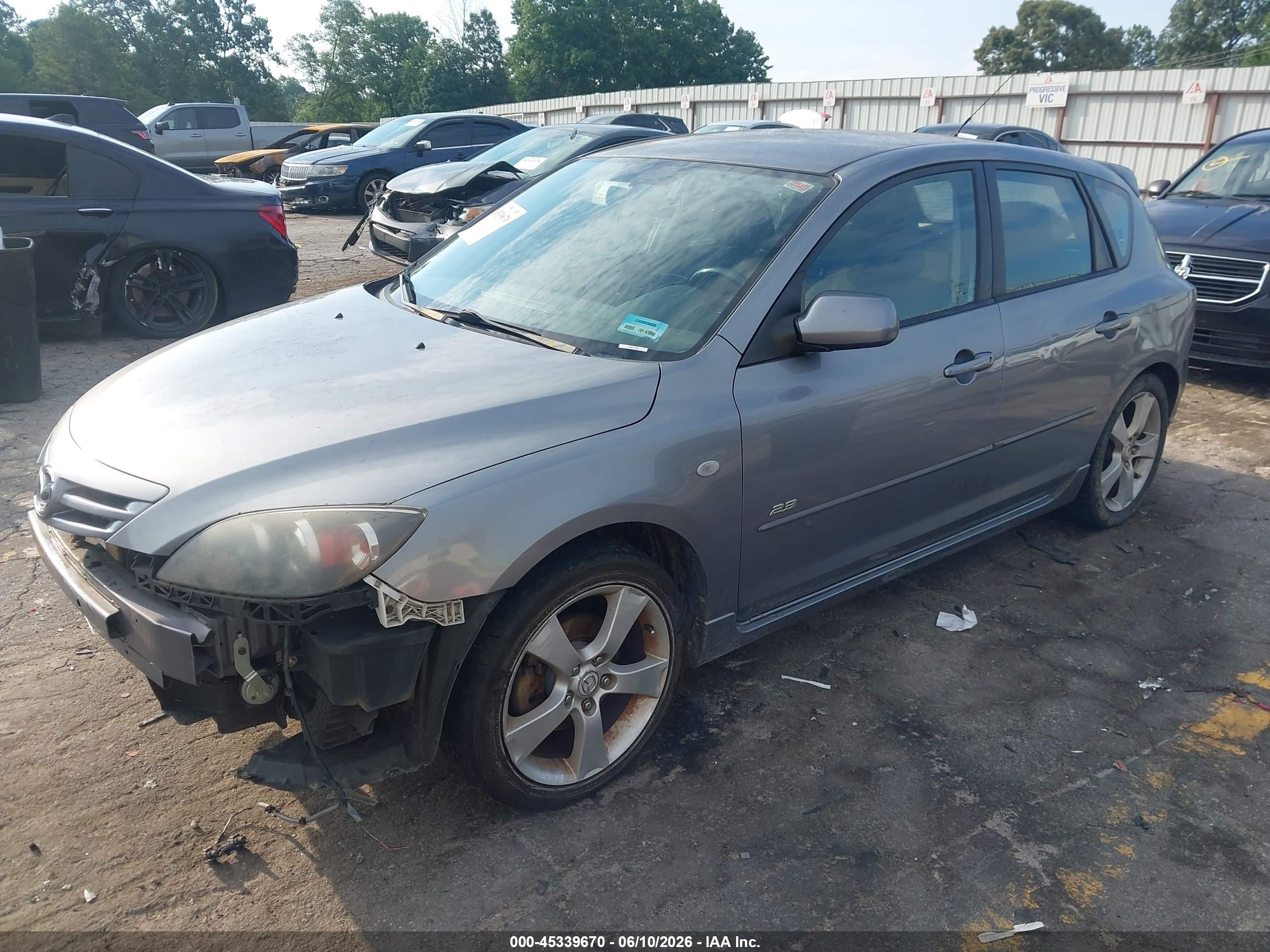 2006 Mazda Mazda3 S Gray vin: JM1BK143361476386