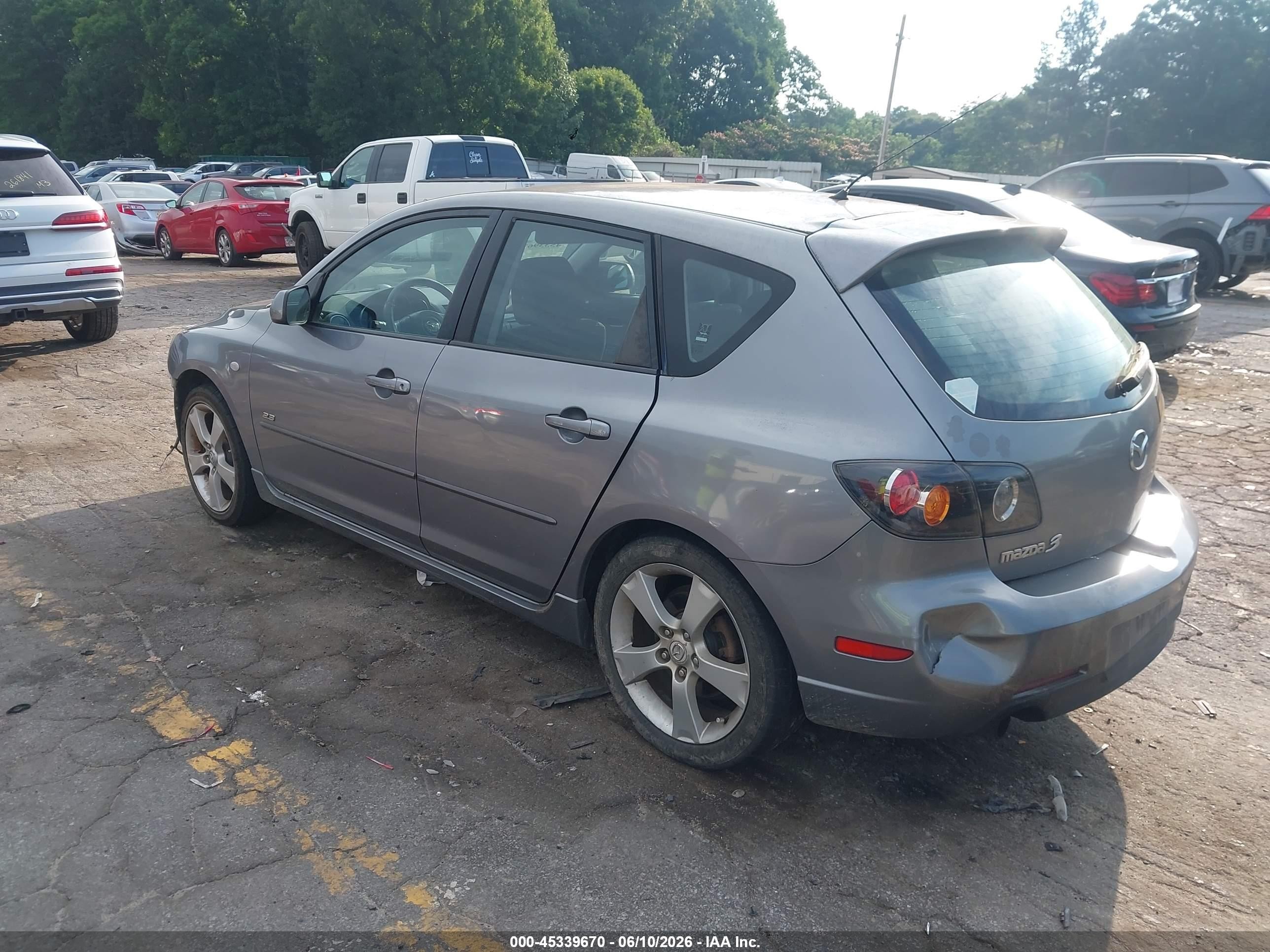 2006 Mazda Mazda3 S Gray vin: JM1BK143361476386