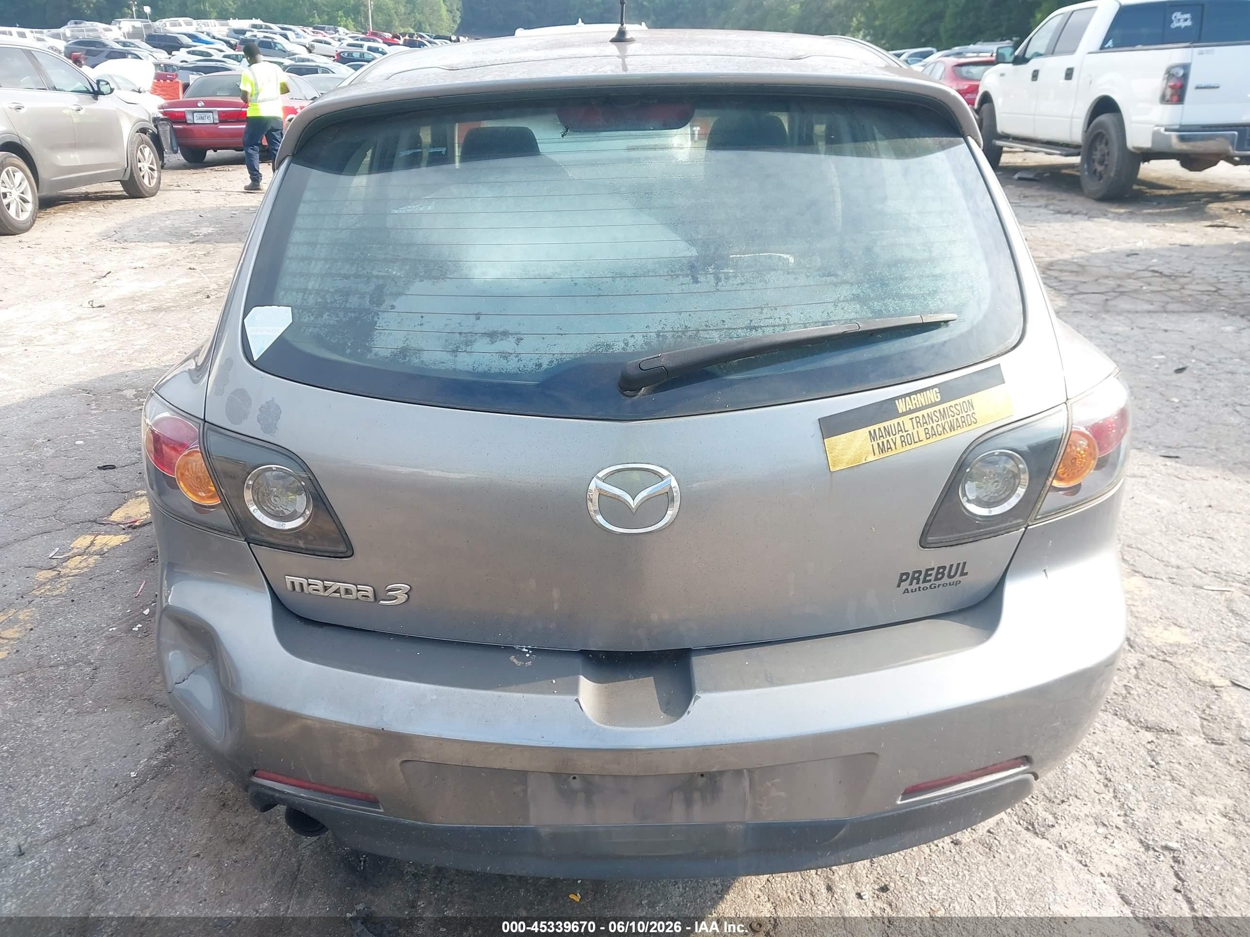 2006 Mazda Mazda3 S Gray vin: JM1BK143361476386
