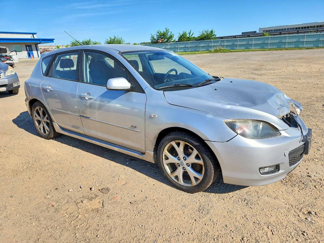 2007 Mazda 3 Hatchback Silver vin: JM1BK143371688092