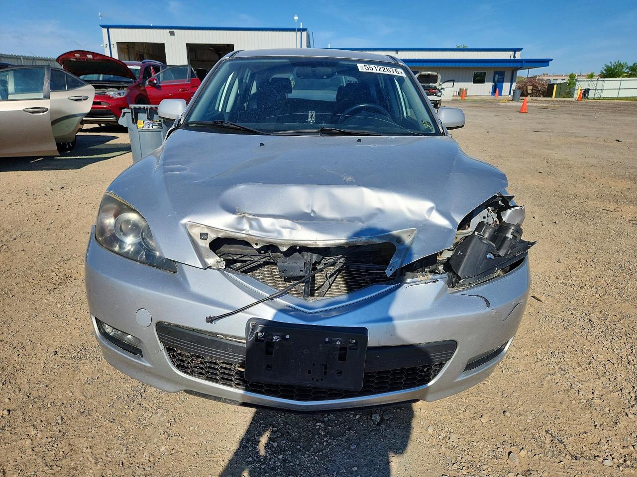 2007 Mazda 3 Hatchback Silver vin: JM1BK143371688092