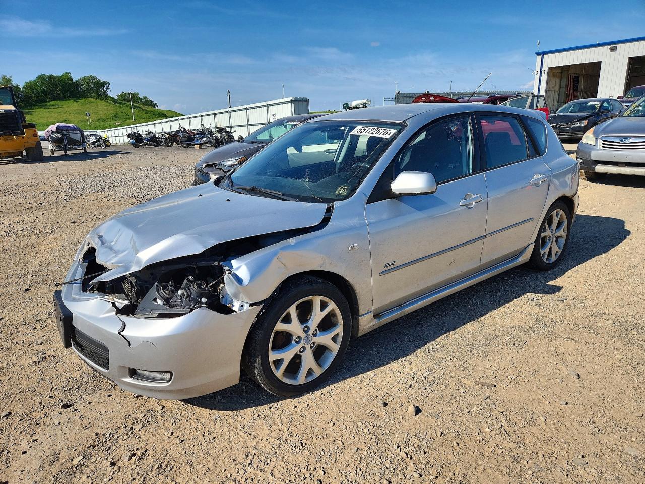 2007 Mazda 3 Hatchback Silver vin: JM1BK143371688092
