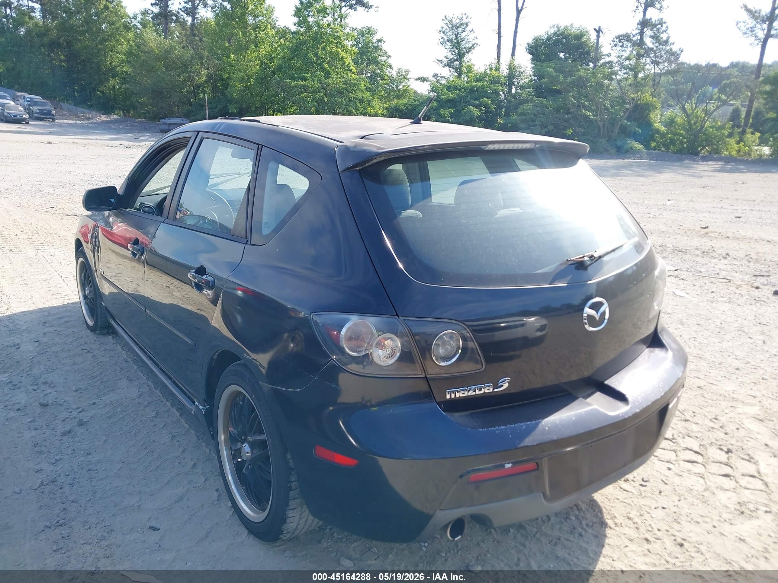 2007 Mazda Mazda3 S Sport Black vin: JM1BK143371703965