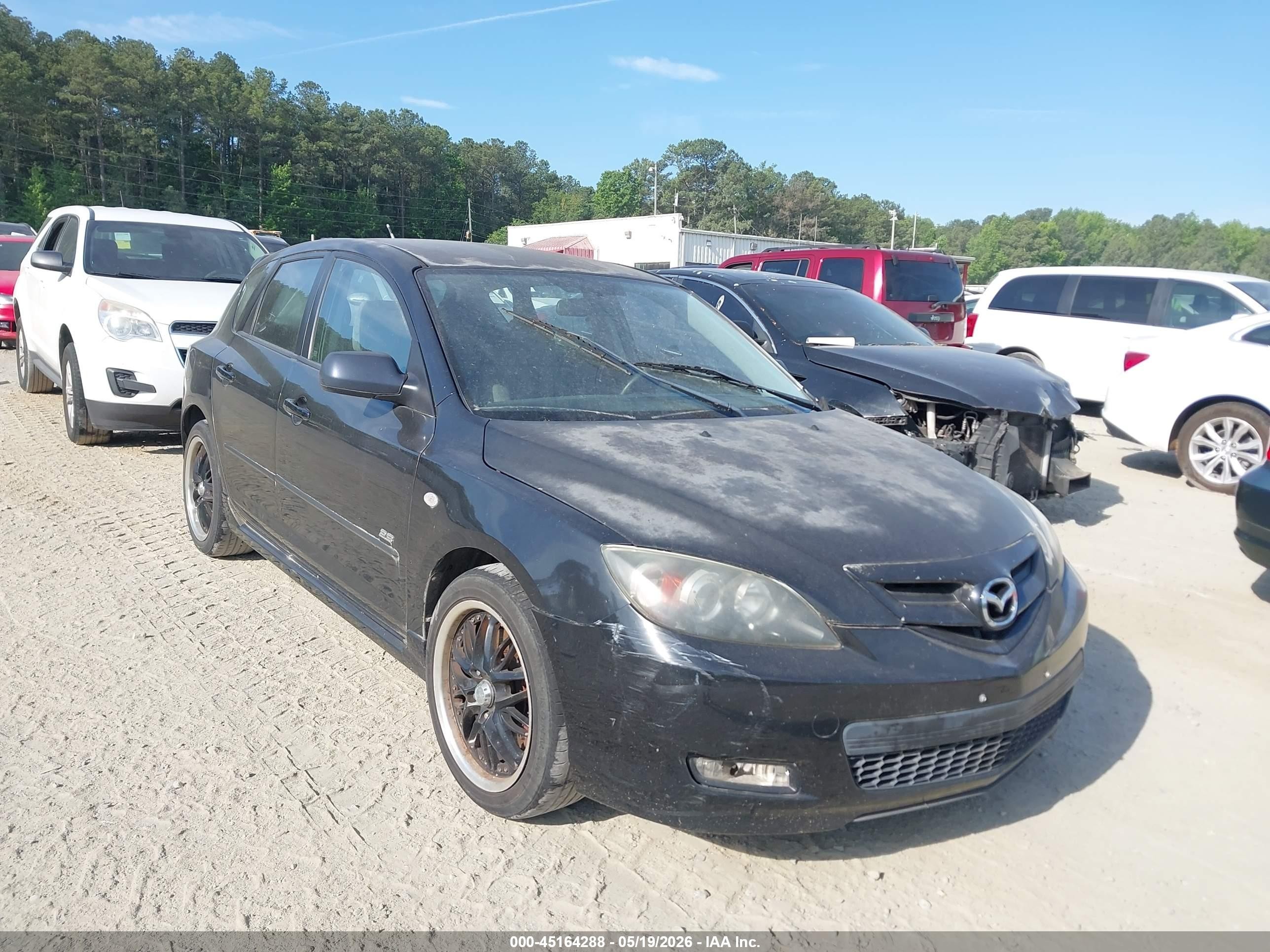 2007 Mazda Mazda3 S Sport Black vin: JM1BK143371703965