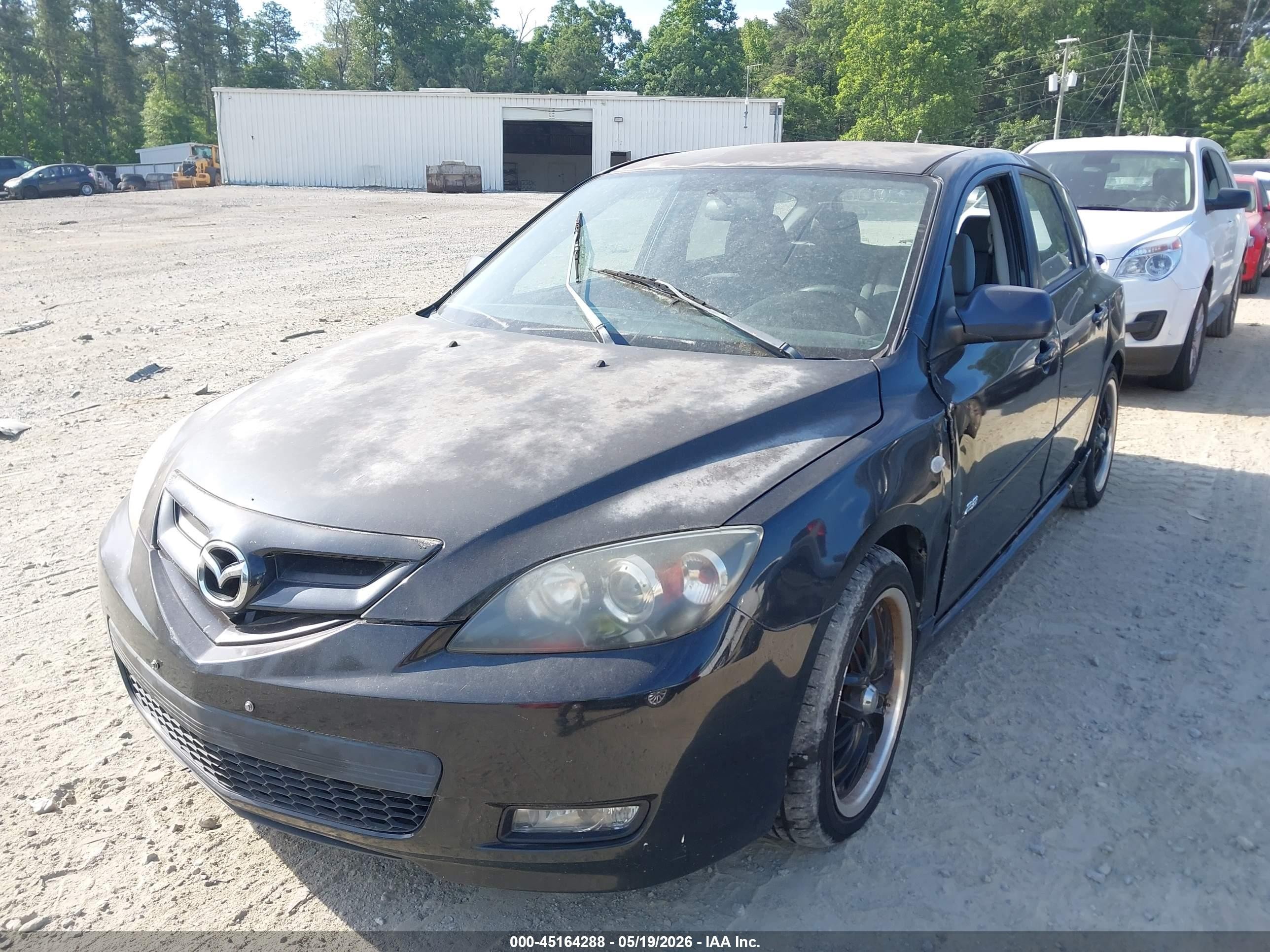 2007 Mazda Mazda3 S Sport Black vin: JM1BK143371703965