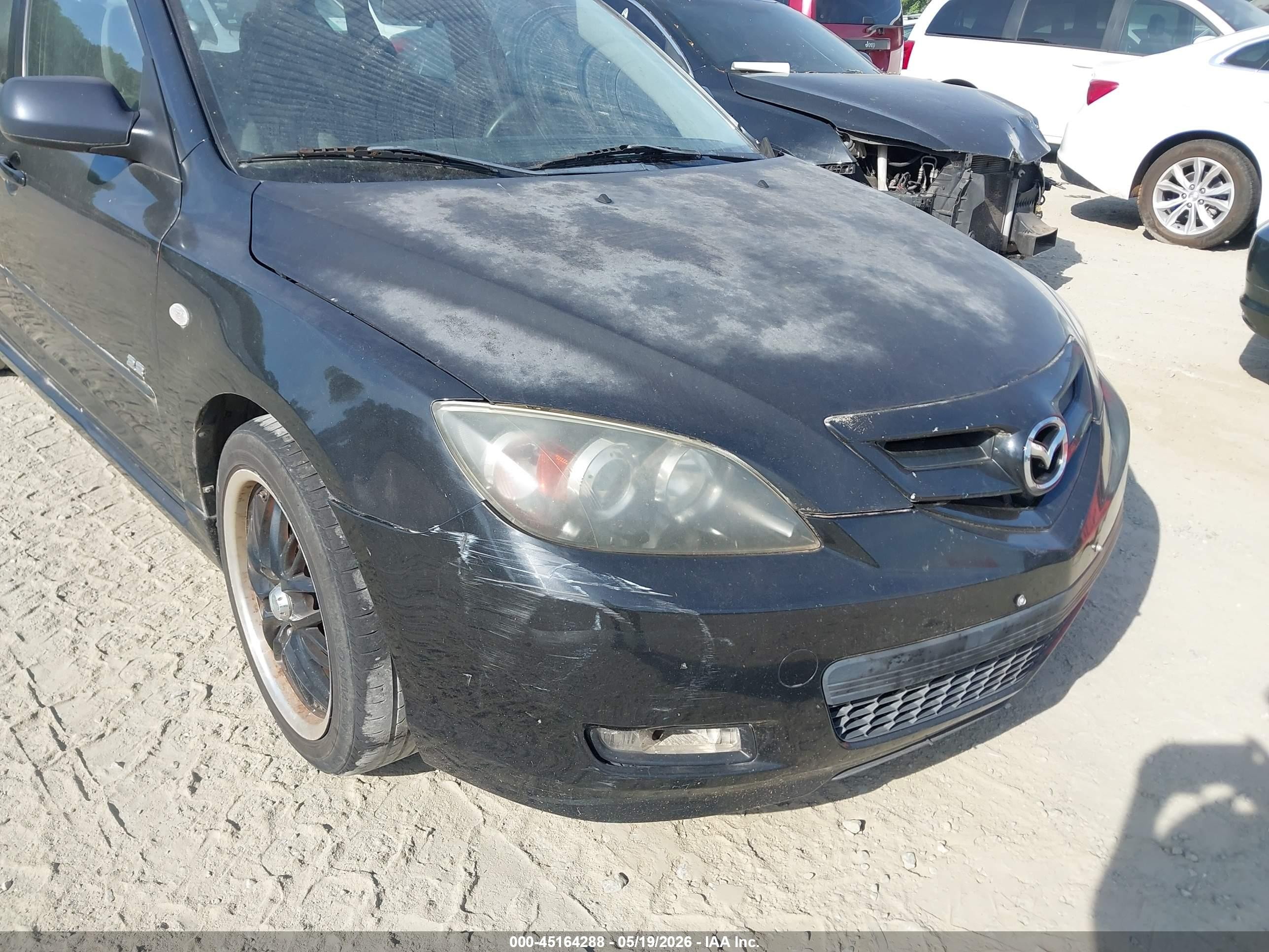 2007 Mazda Mazda3 S Sport Black vin: JM1BK143371703965