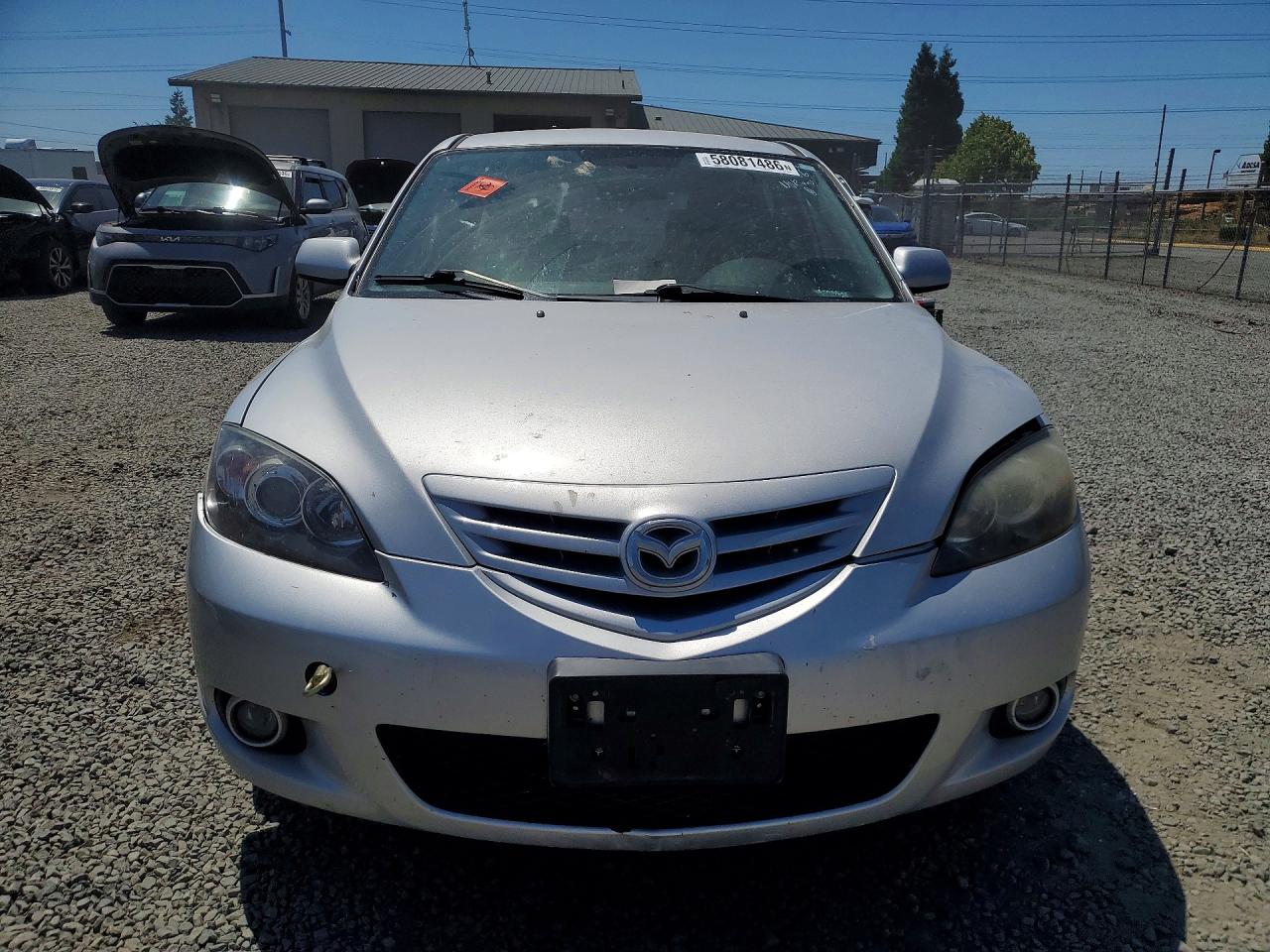 2004 Mazda 3 Hatchback Silver vin: JM1BK143441180080
