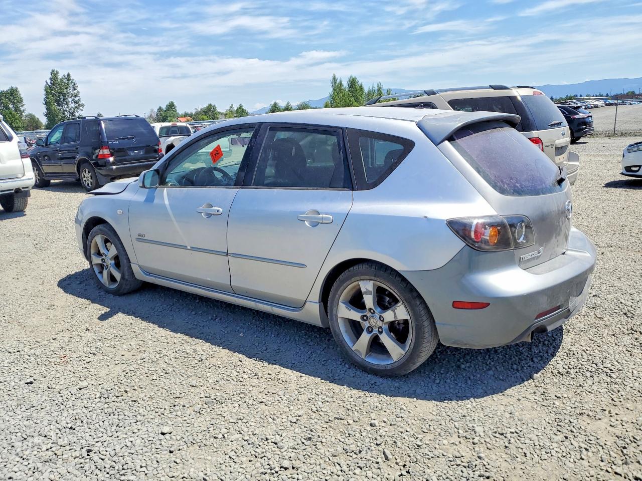 2004 Mazda 3 Hatchback Silver vin: JM1BK143441180080