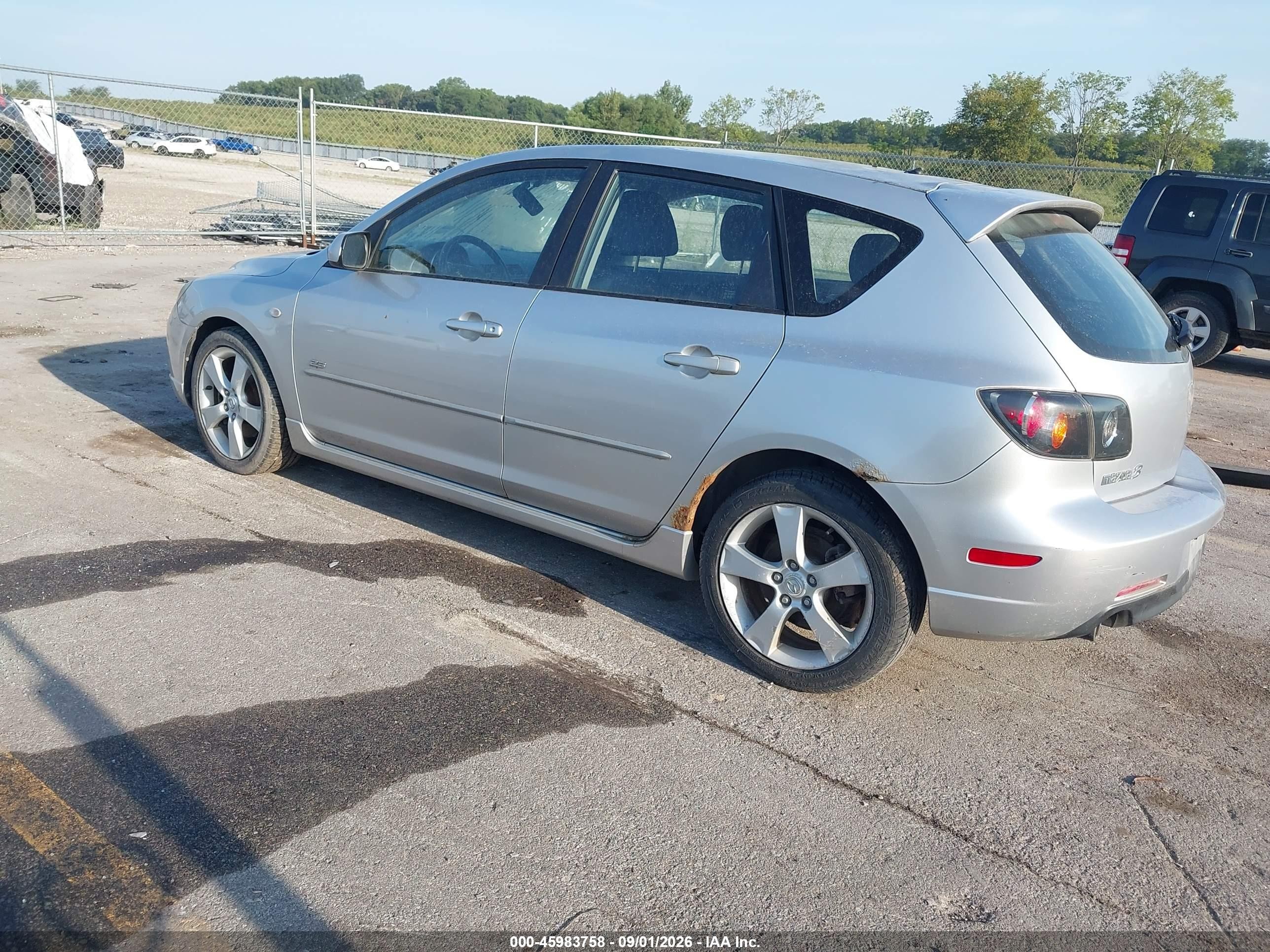 2006 Mazda Mazda3 S Silver vin: JM1BK143461478292