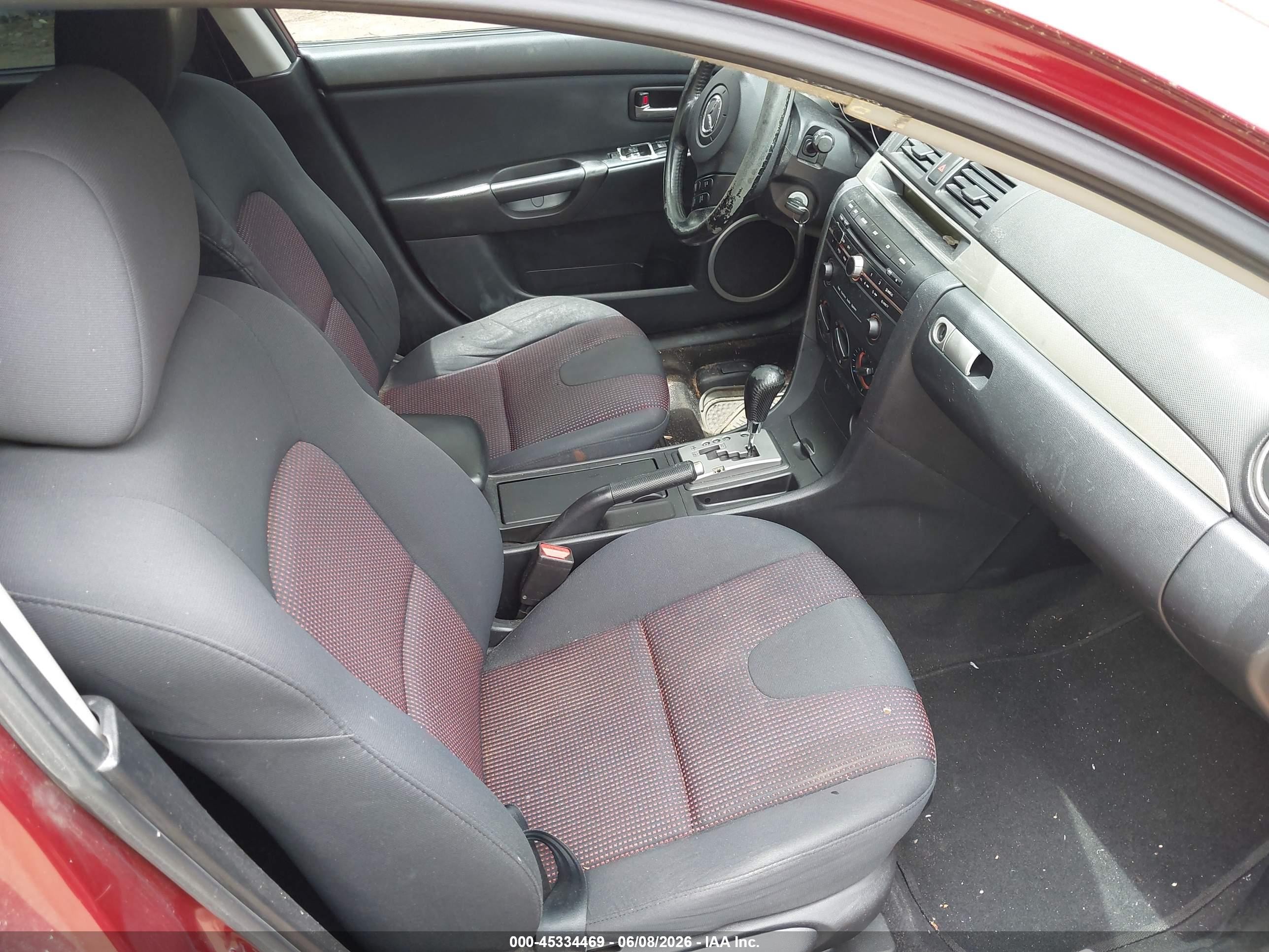 2006 Mazda Mazda3 S Красный vin: JM1BK143561401978