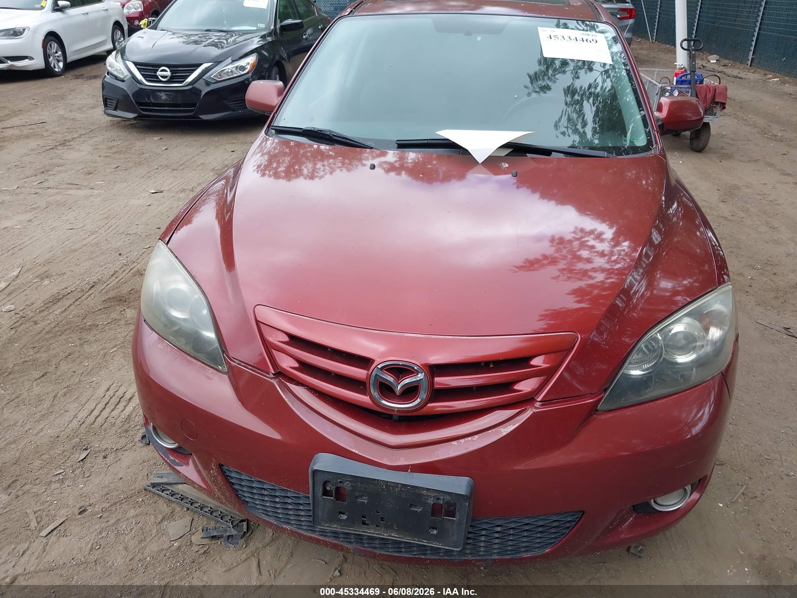 2006 Mazda Mazda3 S Красный vin: JM1BK143561401978