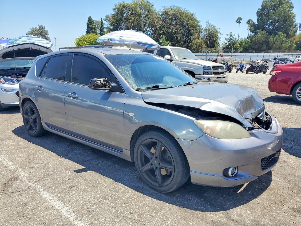 2004 Mazda 3 Hatchback Gray vin: JM1BK143641197754