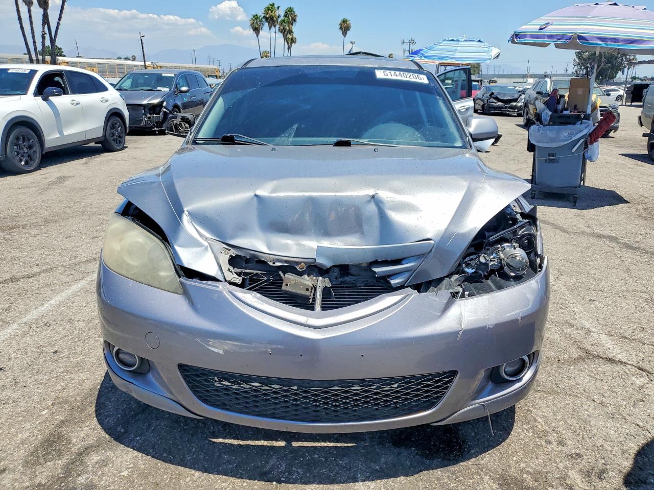 2004 Mazda 3 Hatchback Gray vin: JM1BK143641197754