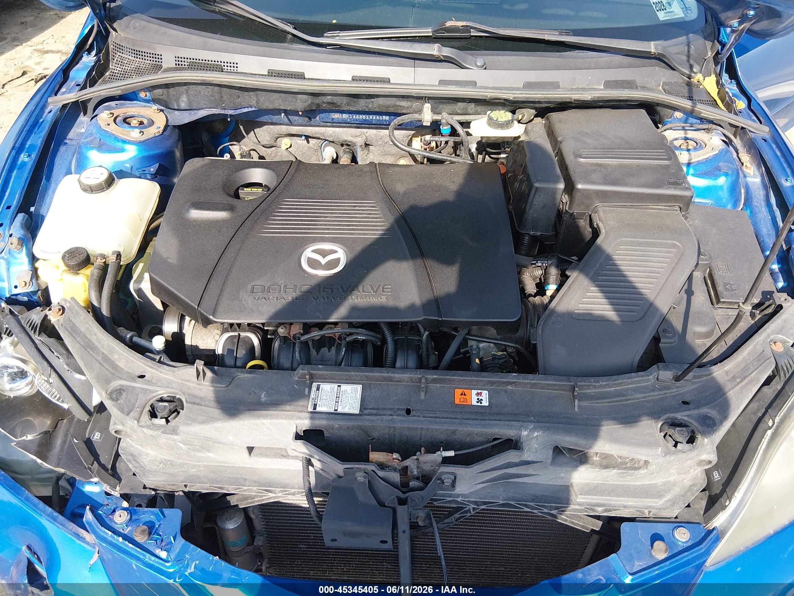 2005 Mazda Mazda3 S Синий vin: JM1BK143651344625