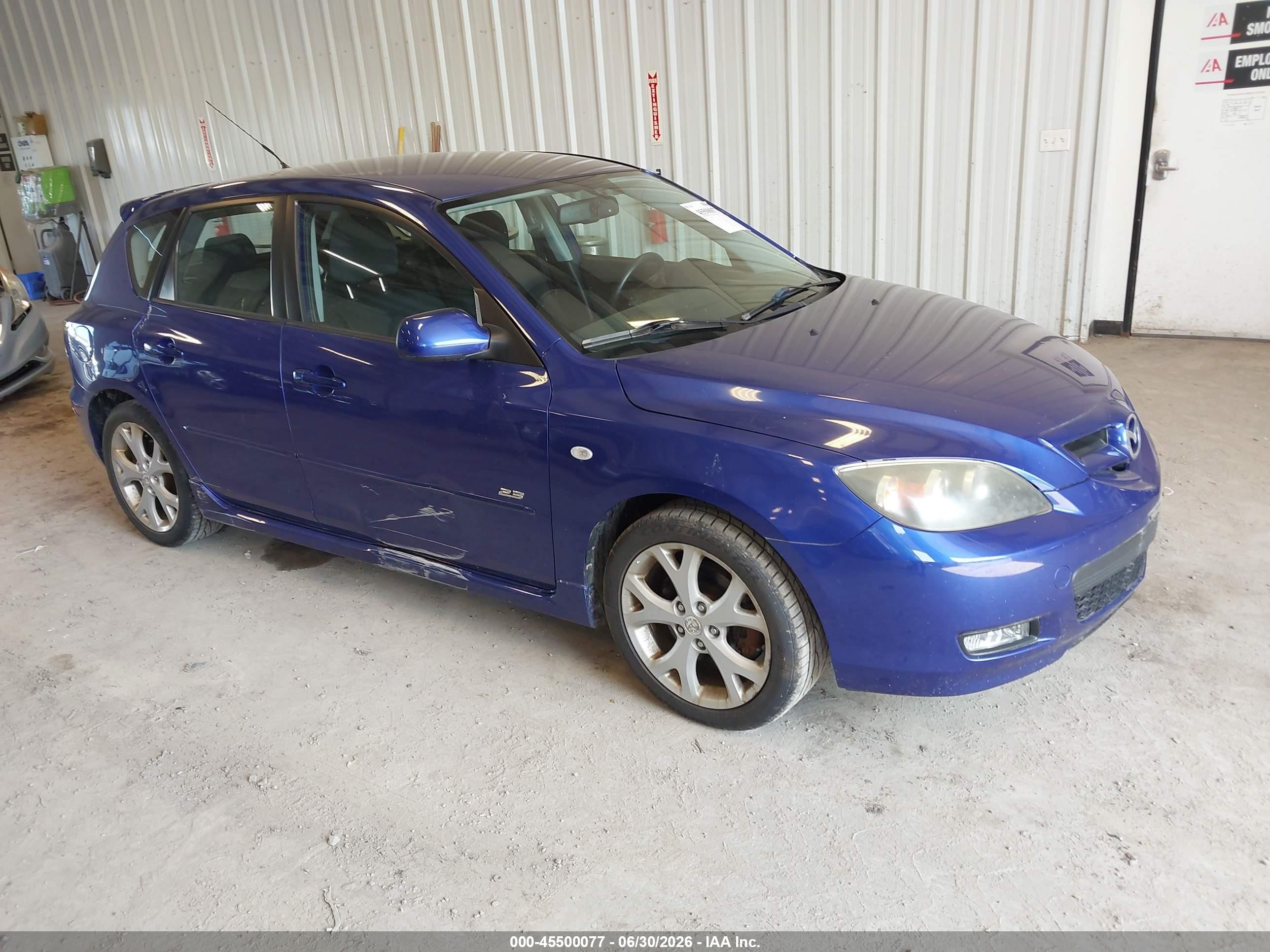 2007 Mazda Mazda3 S Sport Blue vin: JM1BK143671663316