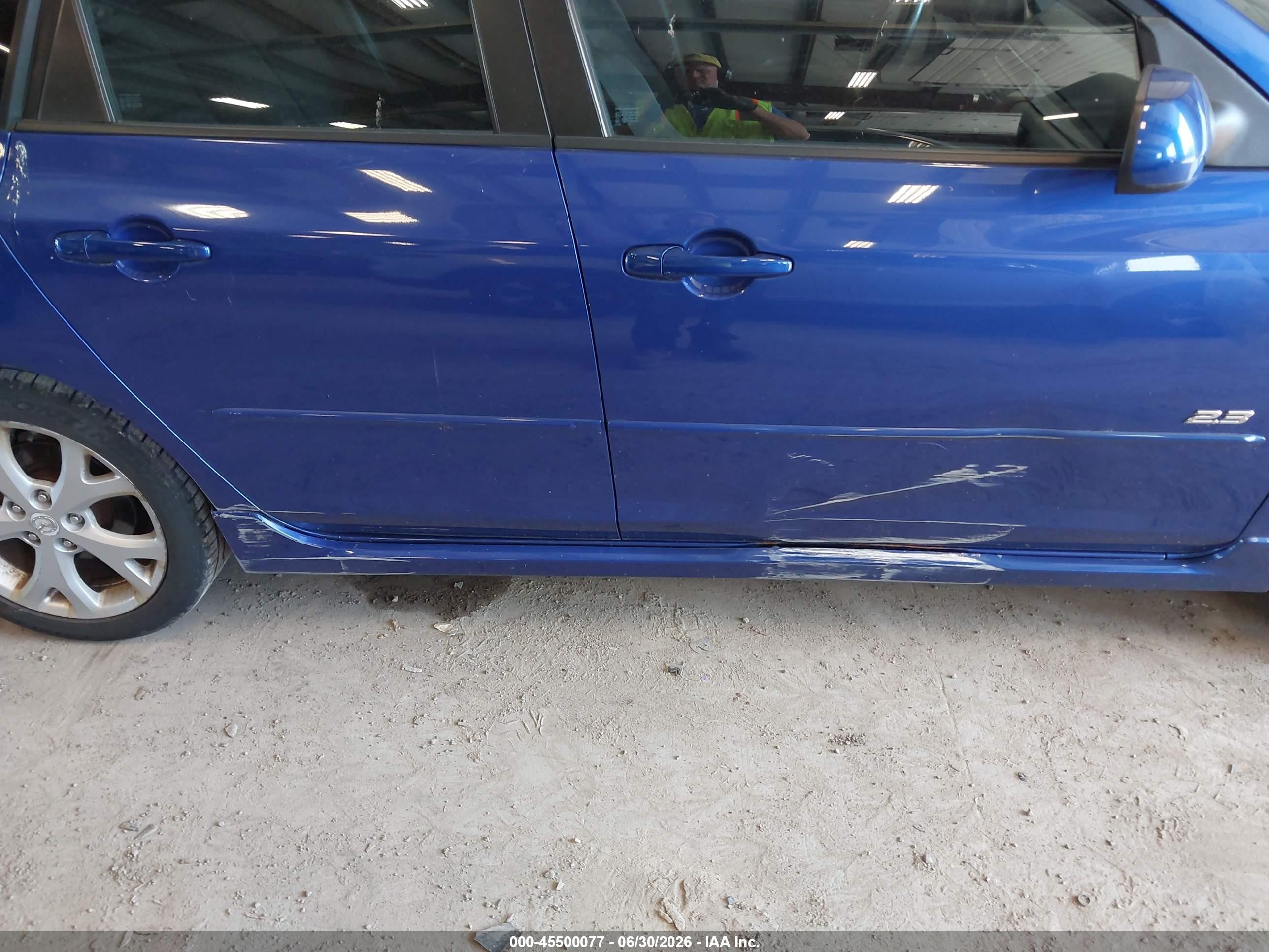 2007 Mazda Mazda3 S Sport Blue vin: JM1BK143671663316
