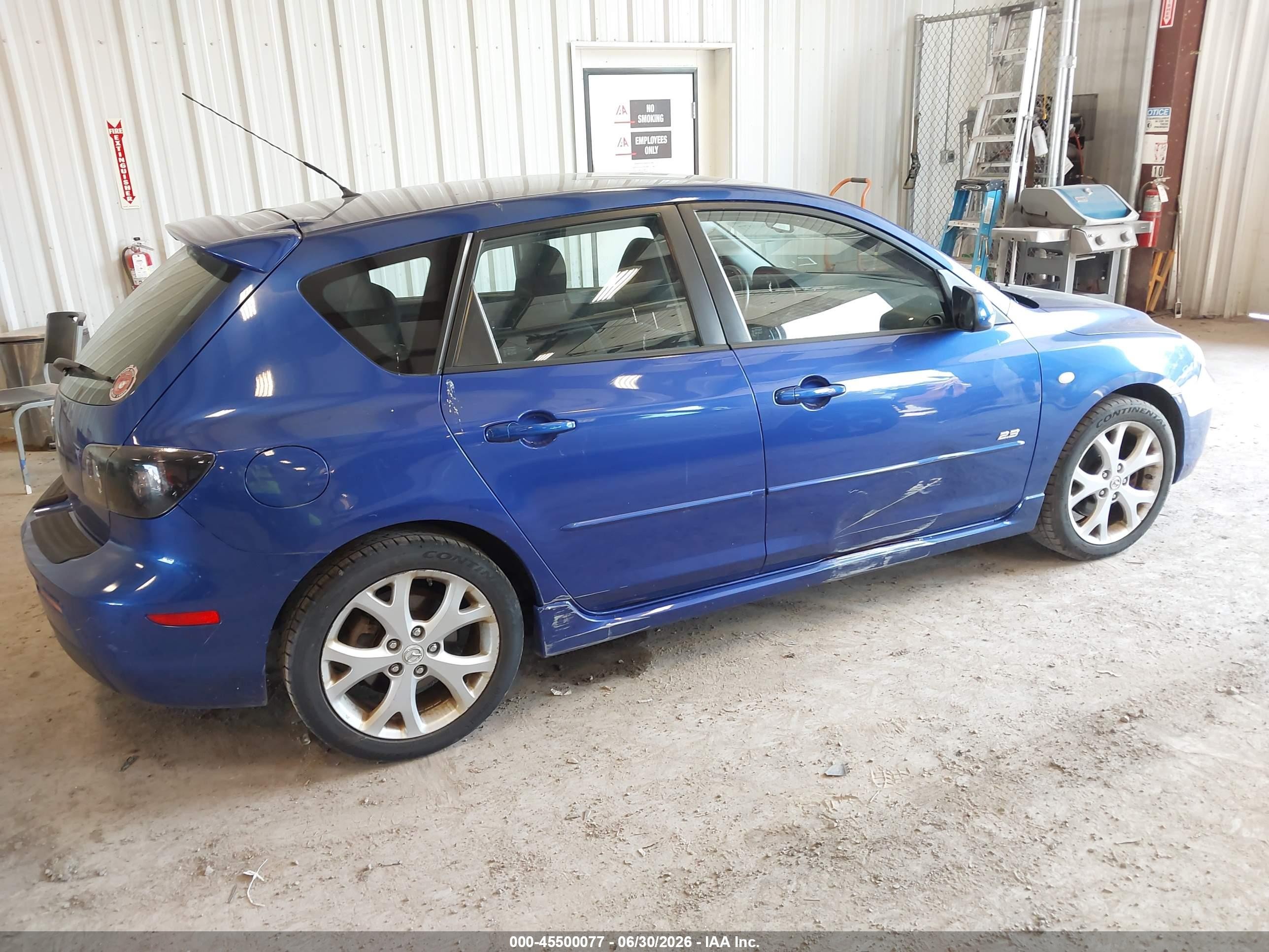 2007 Mazda Mazda3 S Sport Blue vin: JM1BK143671663316