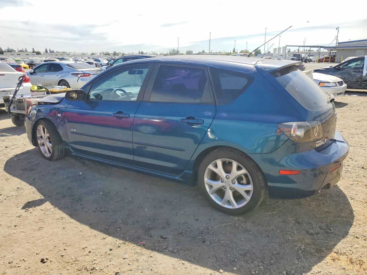 2007 Mazda 3 Hatchback Blue vin: JM1BK143671743442