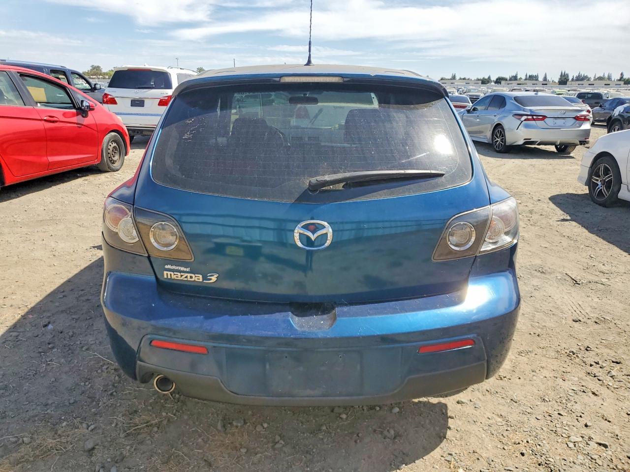 2007 Mazda 3 Hatchback Blue vin: JM1BK143671743442