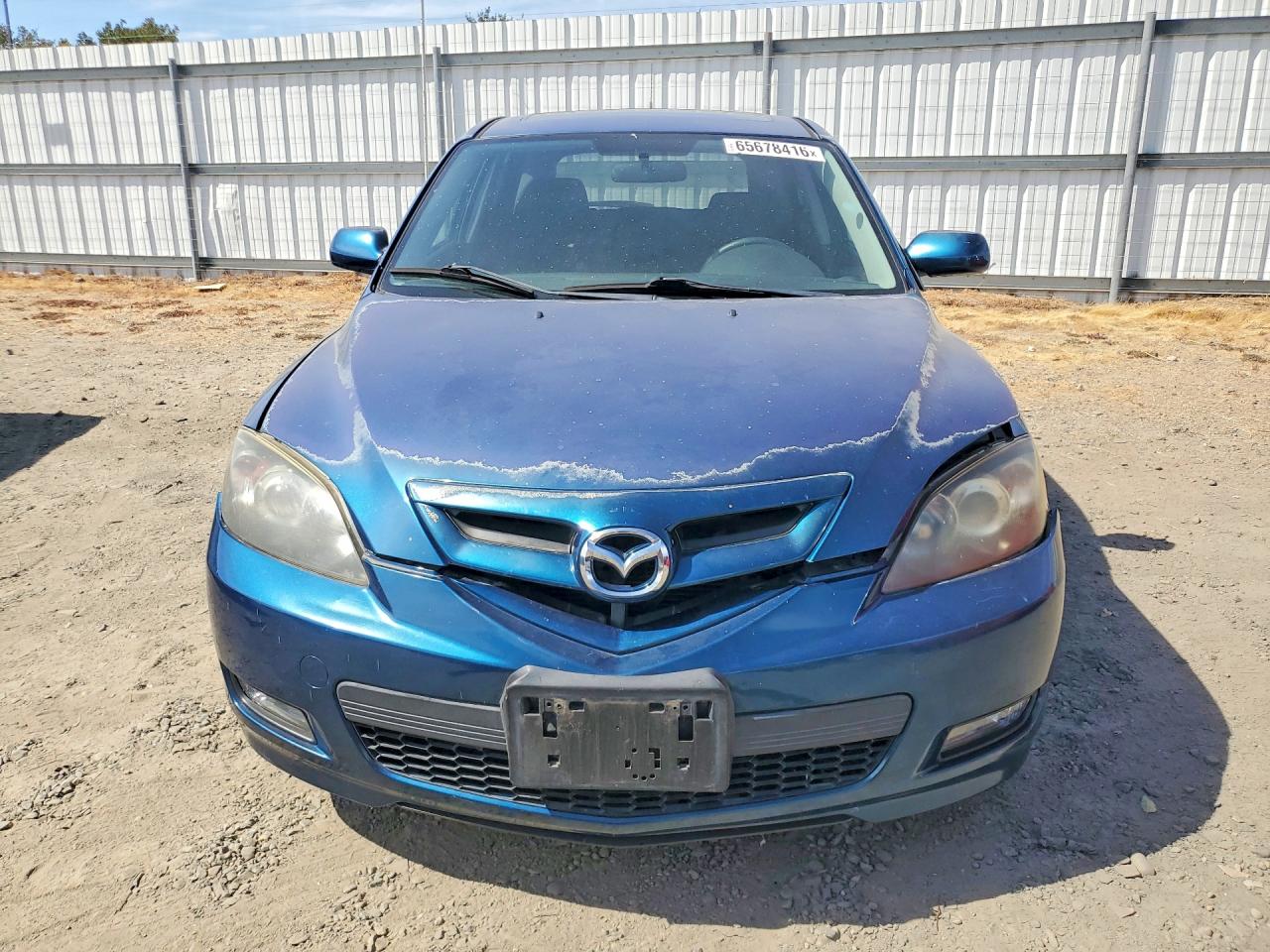2007 Mazda 3 Hatchback Blue vin: JM1BK143671743442