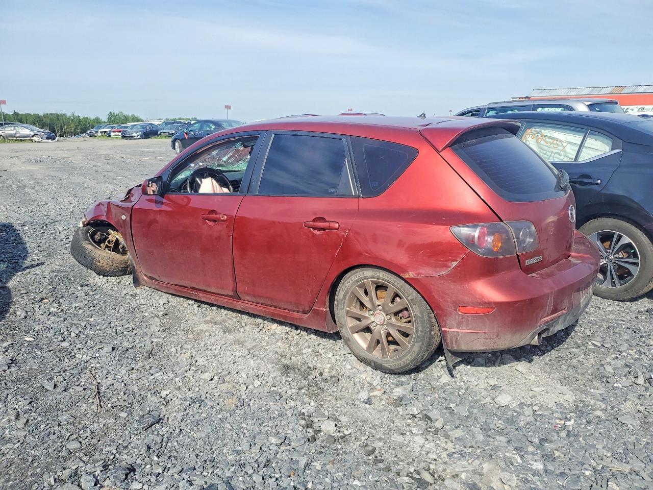 2006 Mazda 3 Hatchback Burgundy vin: JM1BK143861439396