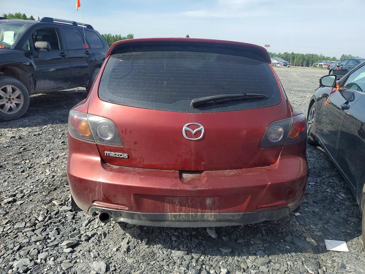 2006 Mazda 3 Hatchback Burgundy vin: JM1BK143861439396