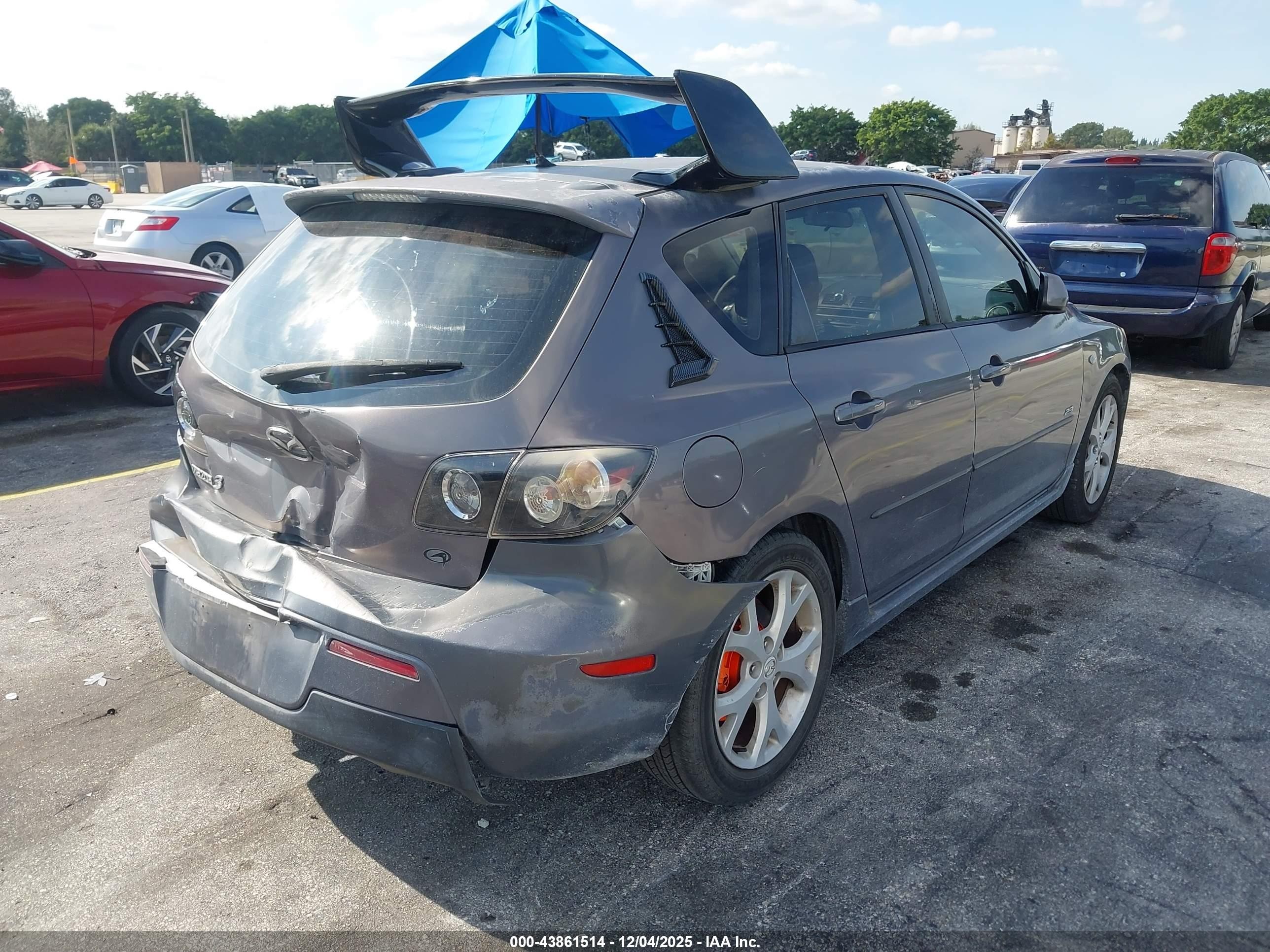 2007 Mazda Mazda3 S Sport Gray vin: JM1BK143971723511